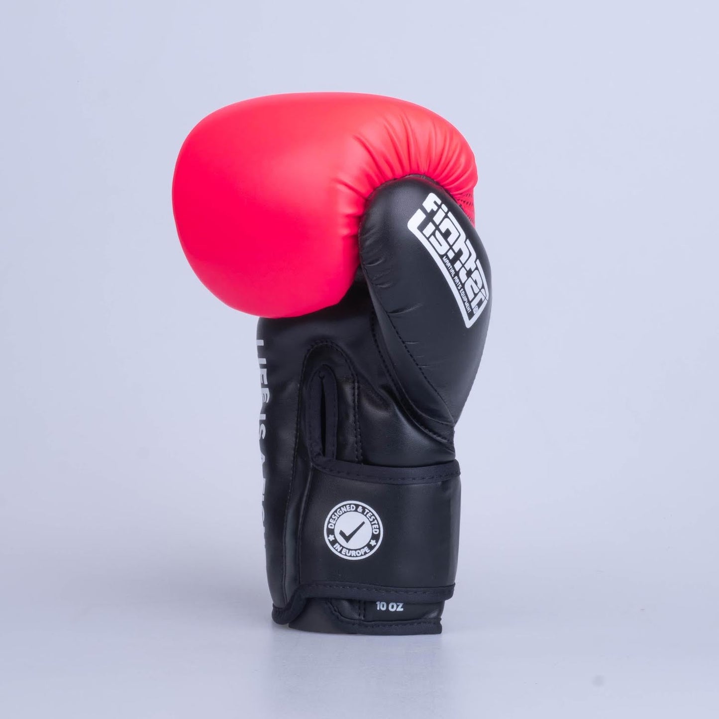 Gants de boxe Fighter Training PU noir/rose - FBG-TRP-003 - Fighter Sport