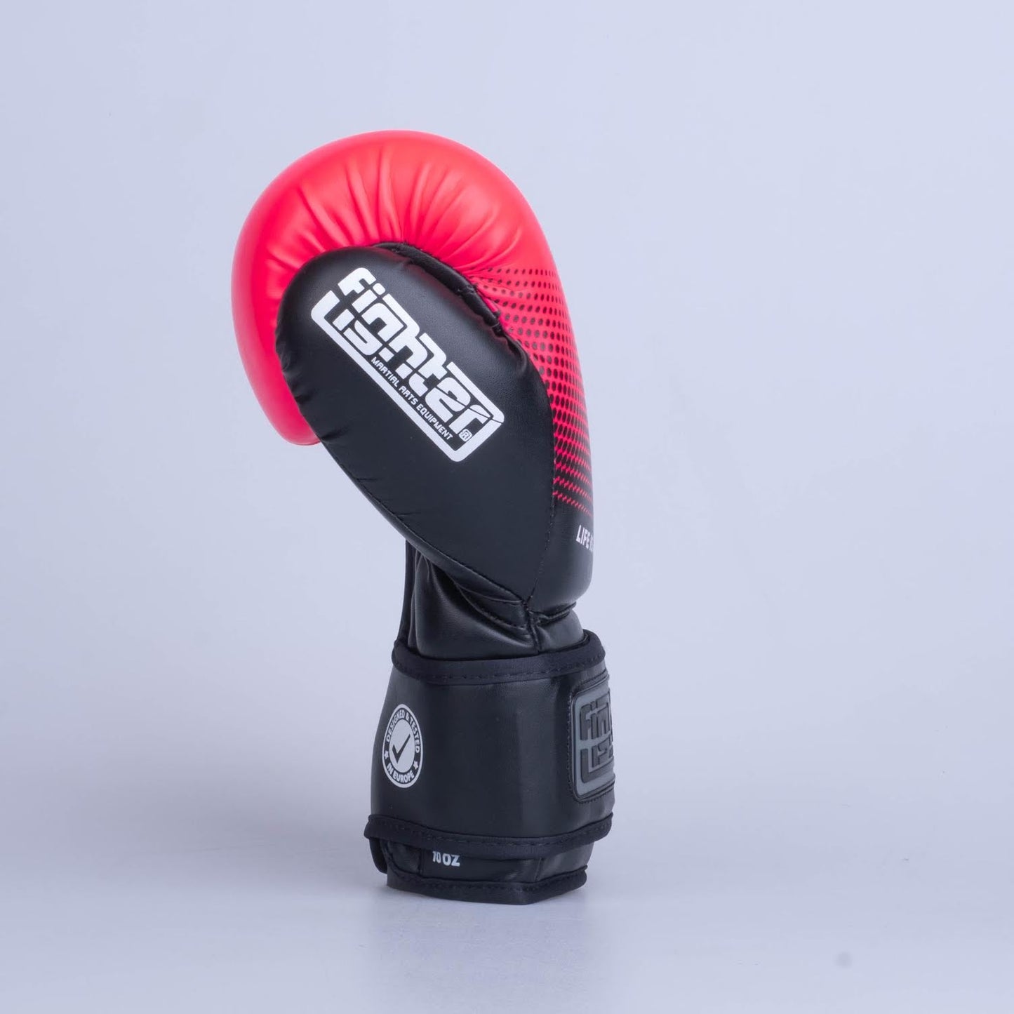 Gants de boxe Fighter Training PU noir/rose - FBG-TRP-003 - Fighter Sport