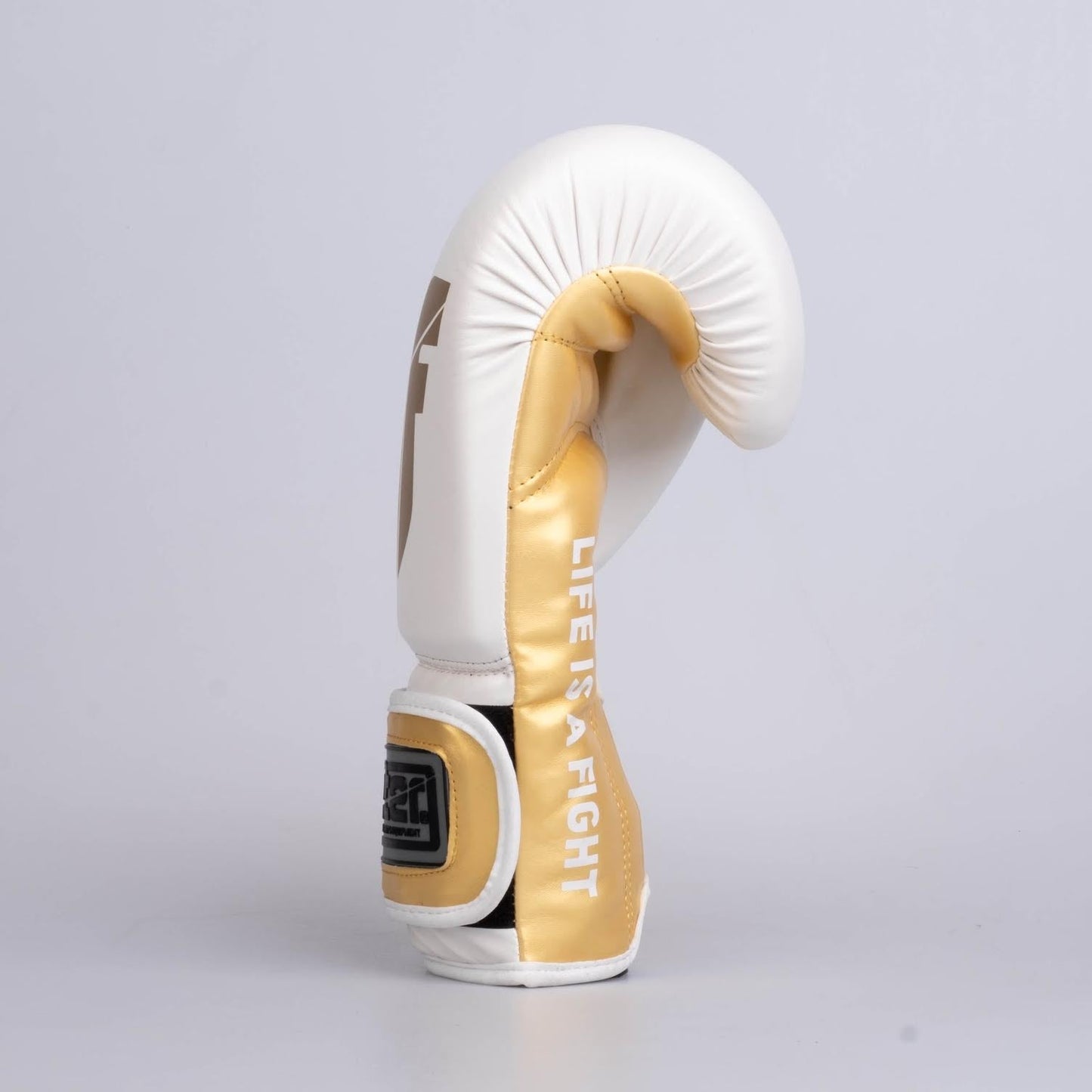 Gants de boxe Fighter Boxing Gloves Training blanc/or - FBG-TRP-002 - Fighter Sport