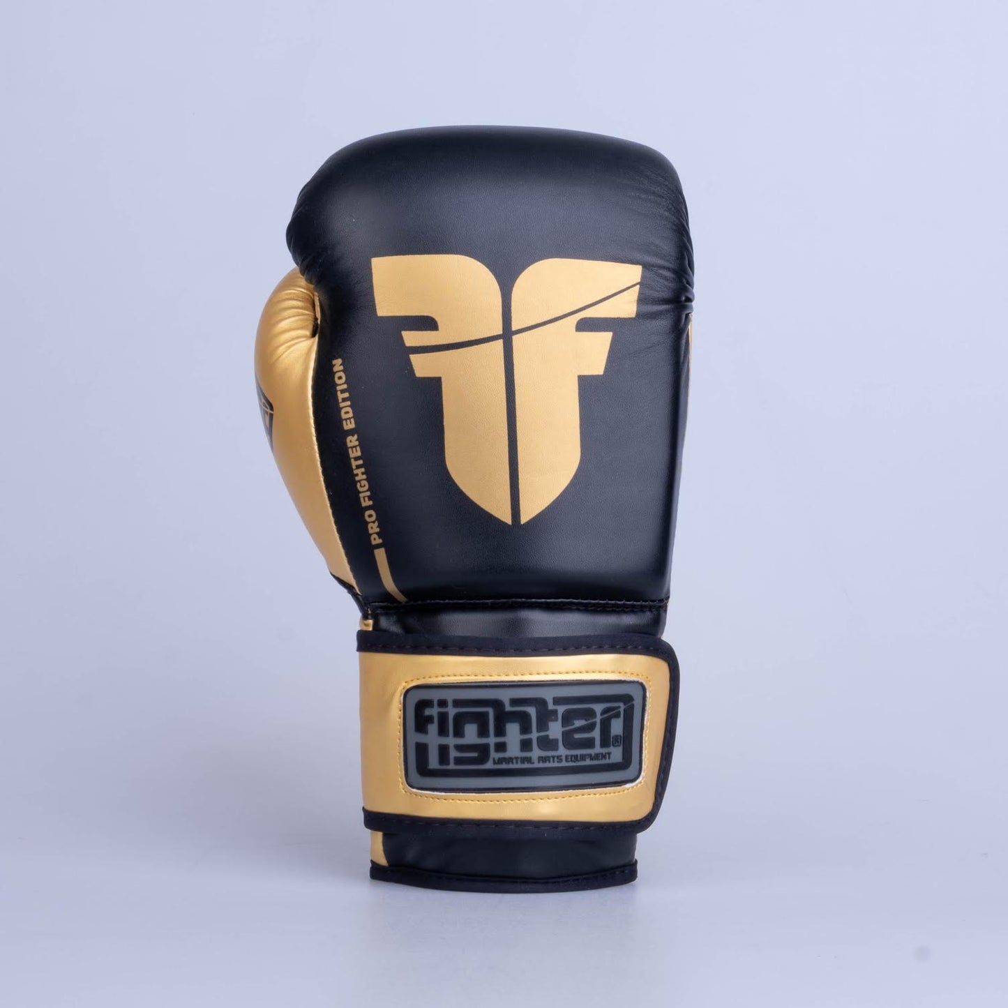 Gants de boxe Fighter Training PU noir/or - FBG-TRP-001 - Fighter Sport