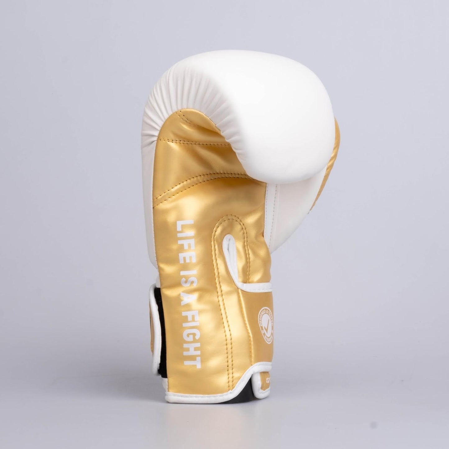 Gants de boxe Fighter Boxing Gloves Training blanc/or - FBG-TRP-002 - Fighter Sport