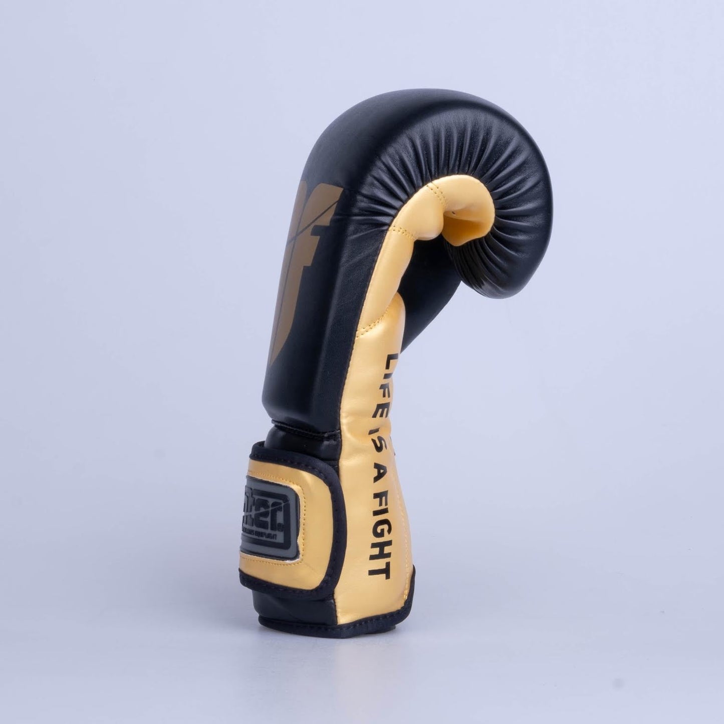 Gants de boxe Fighter Training PU noir/or - FBG-TRP-001 - Fighter Sport