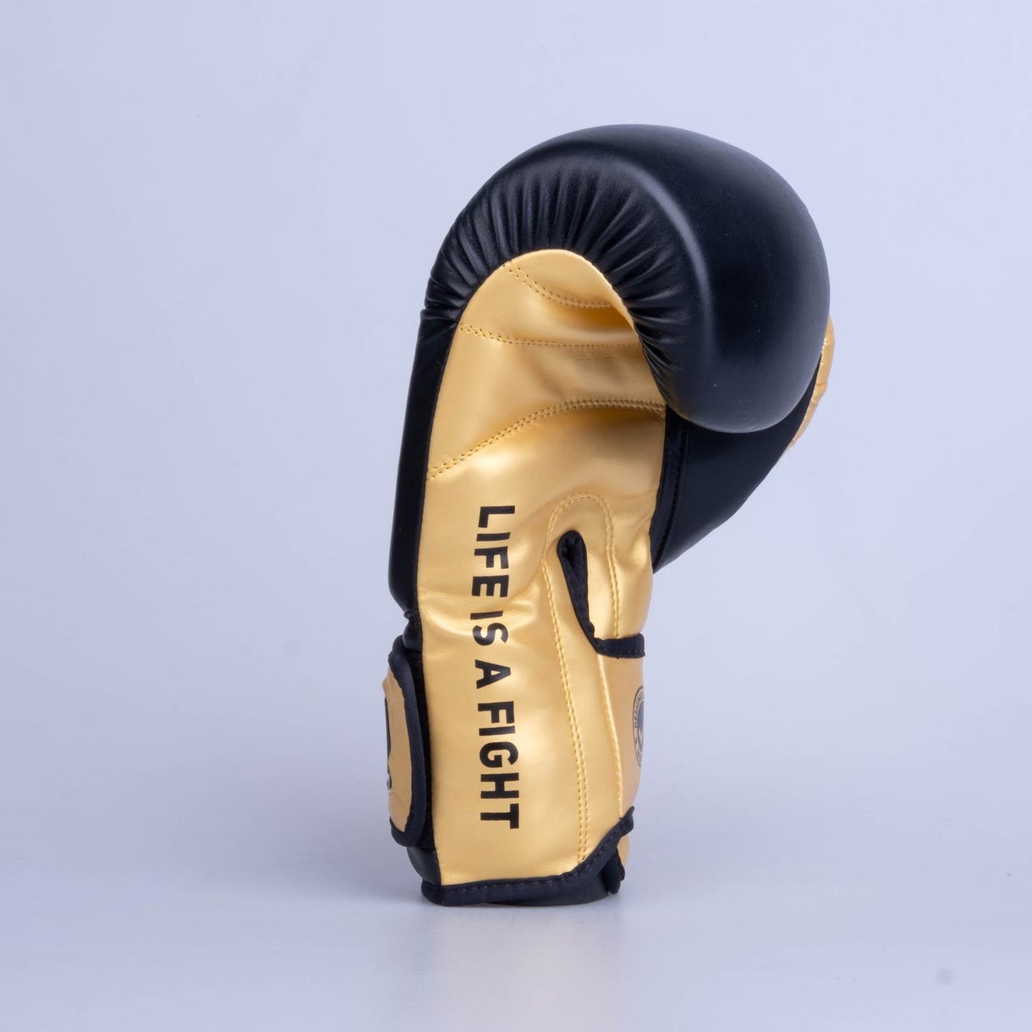 Gants de boxe Fighter Training PU noir/or - FBG-TRP-001 - Fighter Sport