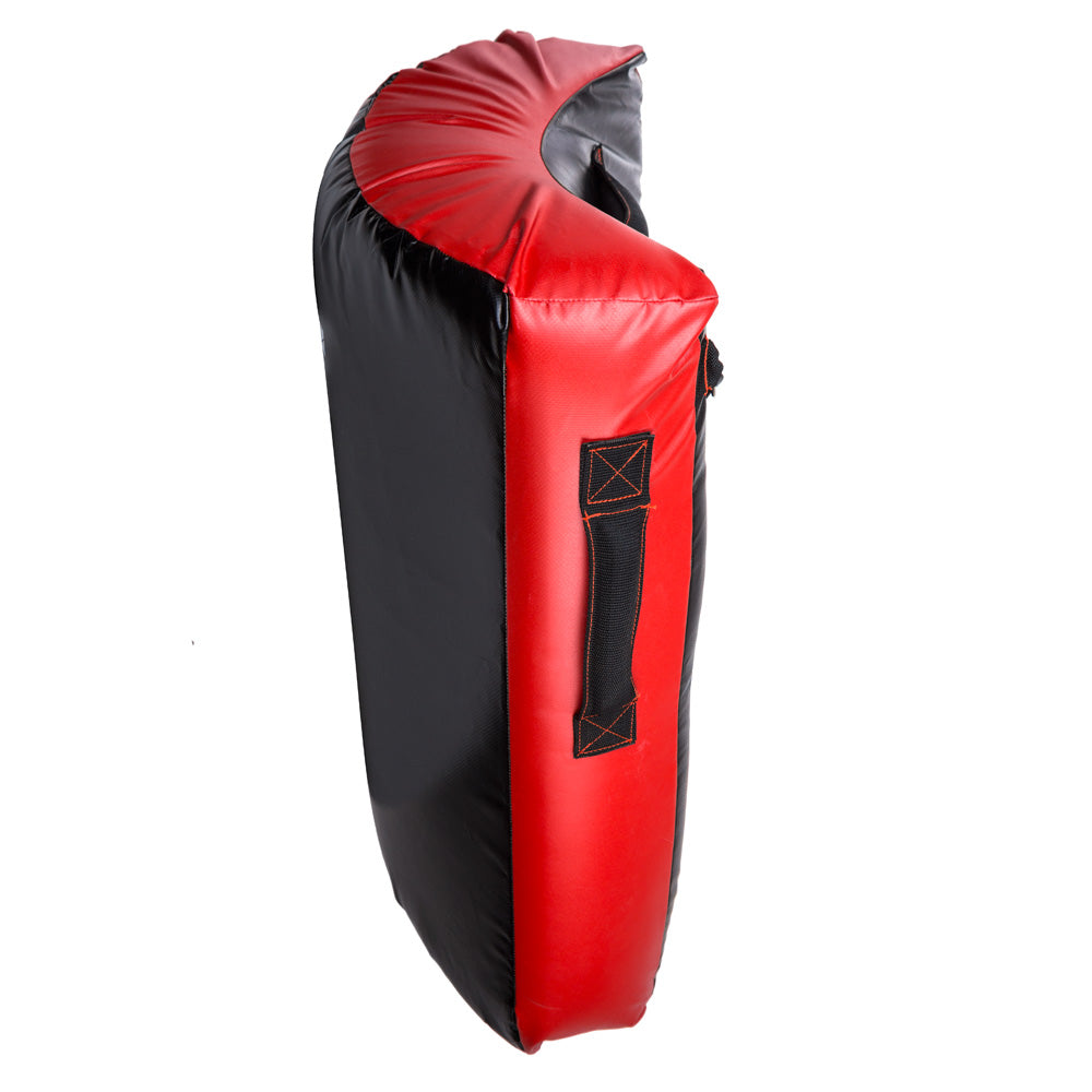 Bouclier de combat pour coups de pied et de poing - noir/rouge, FKPS-01
