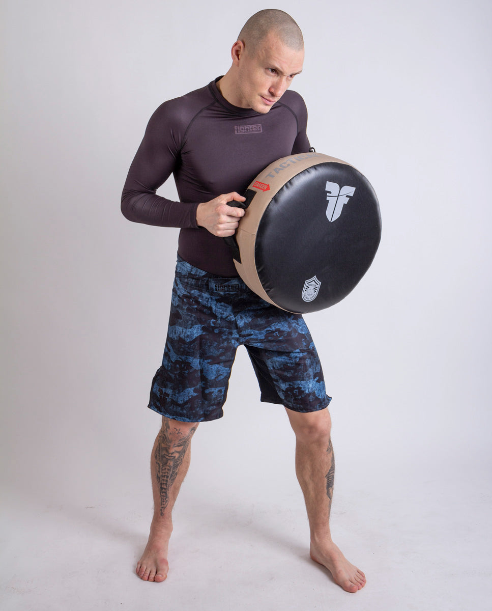 Bouclier Fighter Round Shield "Série tactique" vert armée - FKSH-17