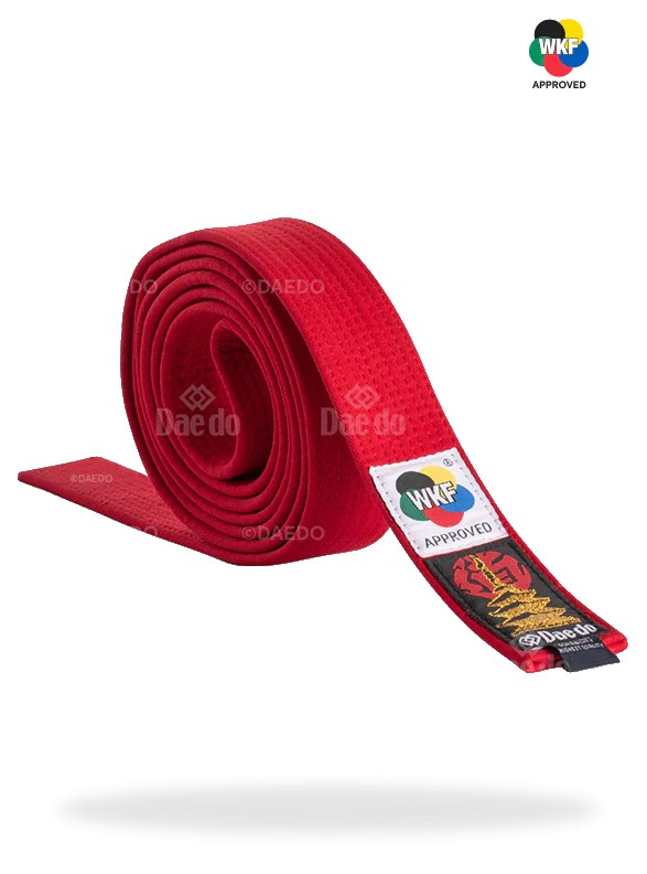 CEINTURE ADULTE WKF HAUT DE GAMME 285 ROUGE