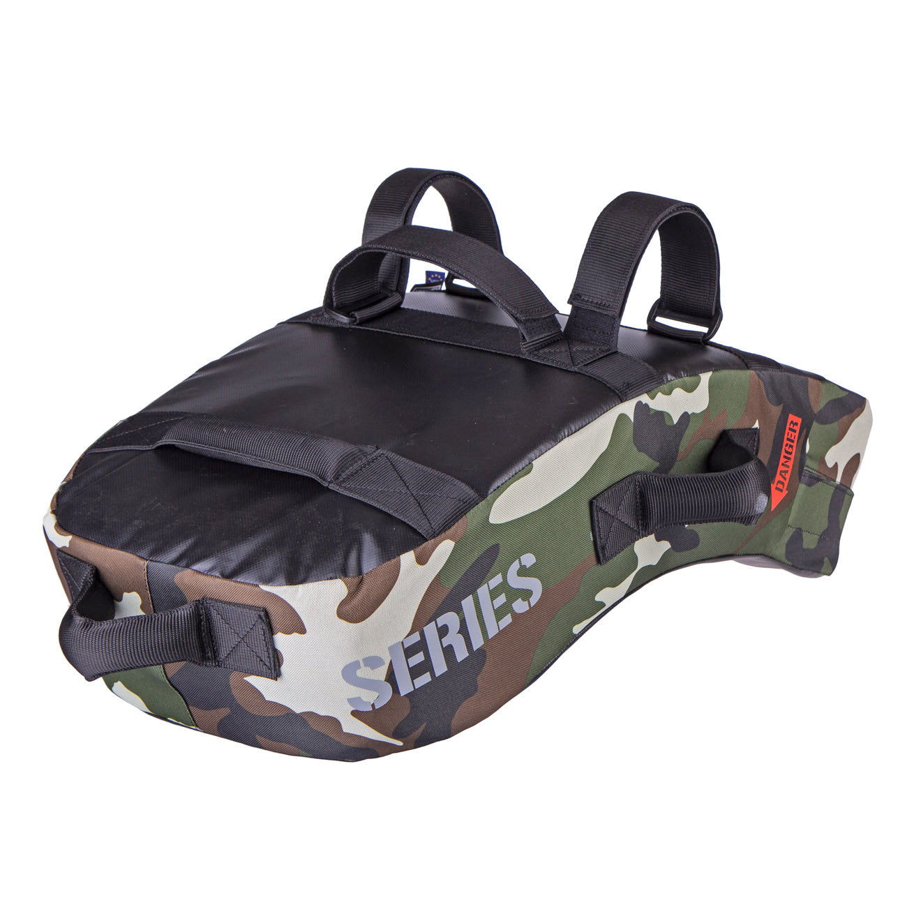 Bouclier de frappe de combat - MULTI GRIP - Série tactique - noir/camouflage, FKSH-14