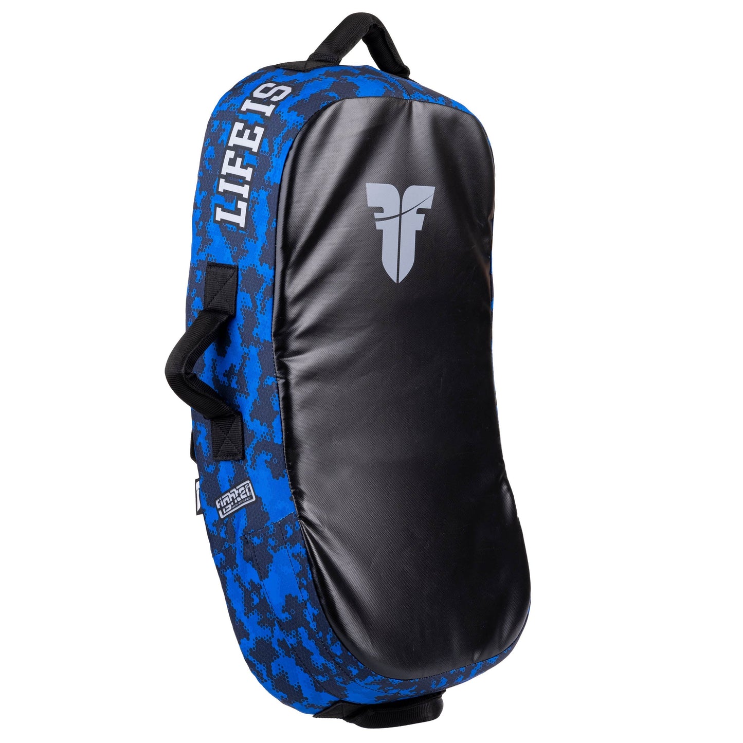 Bouclier de frappe Fighter MULTI GRIP "La vie est un combat" Camouflage bleu - FKSH-28