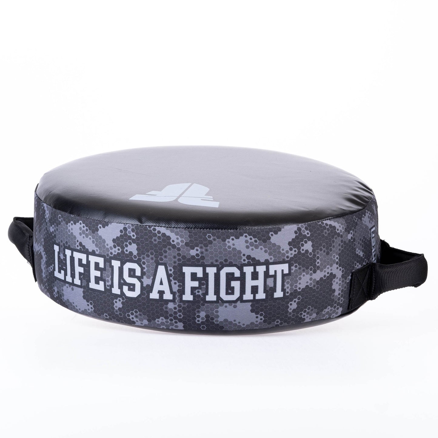 Bouclier rond Fighter "La vie est un combat" Camouflage gris - FKSH-33
