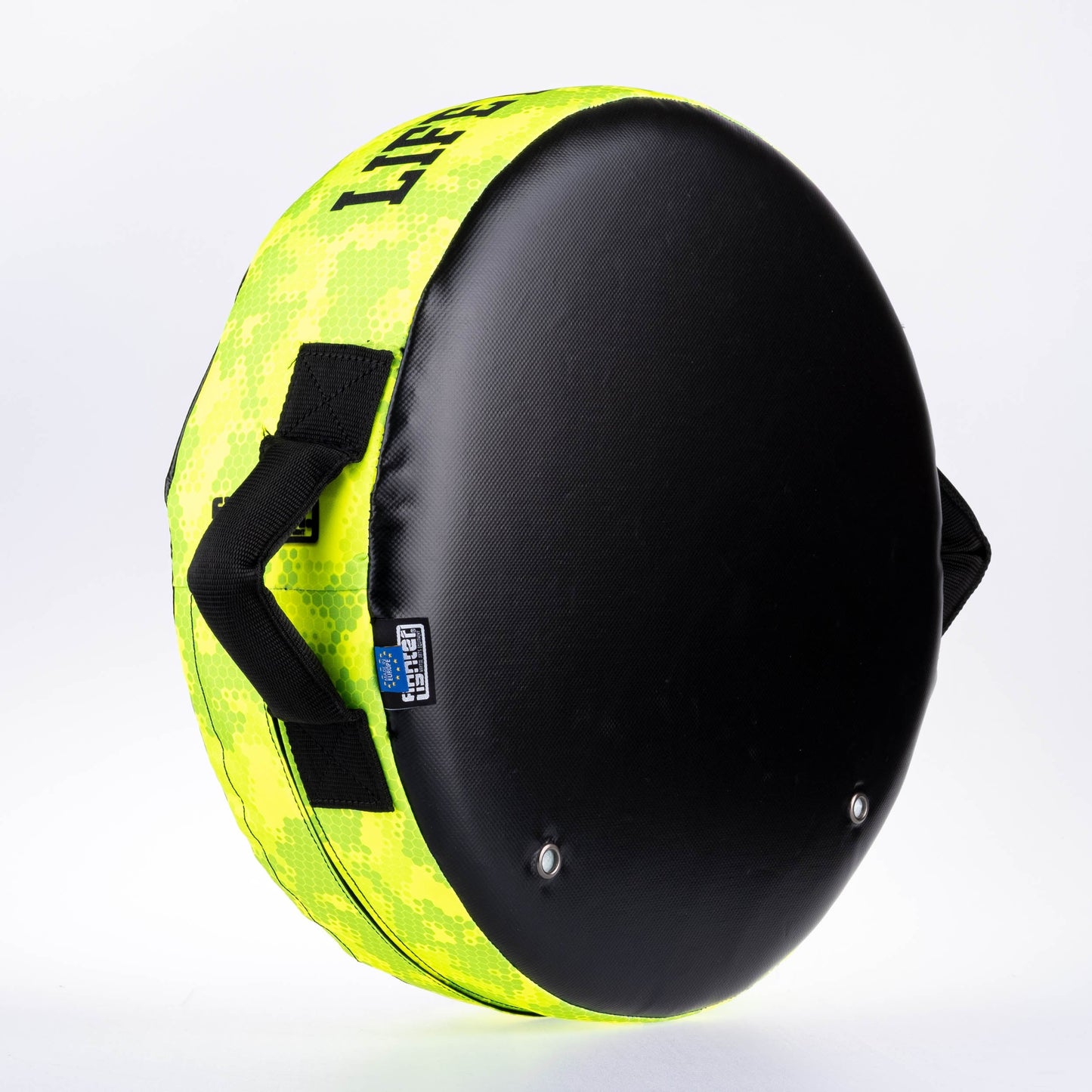 Bouclier rond Fighter "La vie est un combat" Camouflage néon - FKSH-38