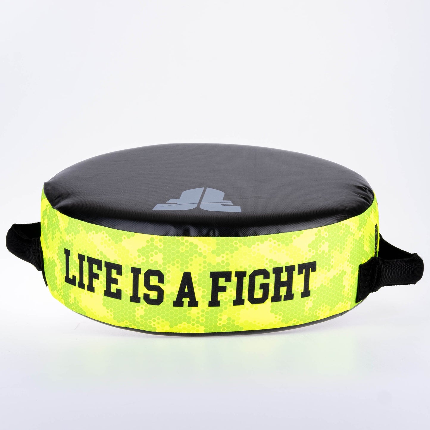 Bouclier rond Fighter "La vie est un combat" Camouflage néon - FKSH-38