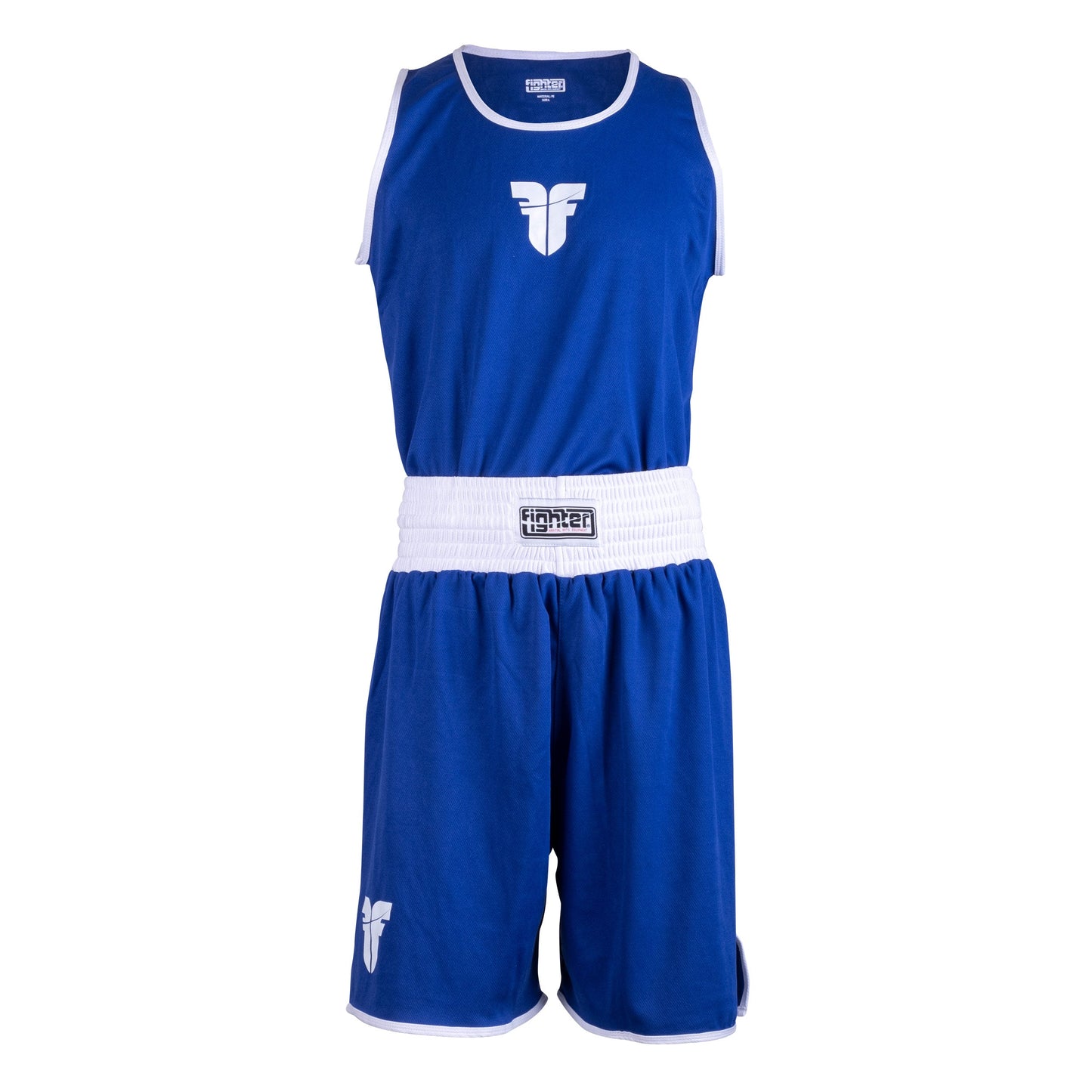 Ensemble de boxe Fighter bleu - FBXSET-02