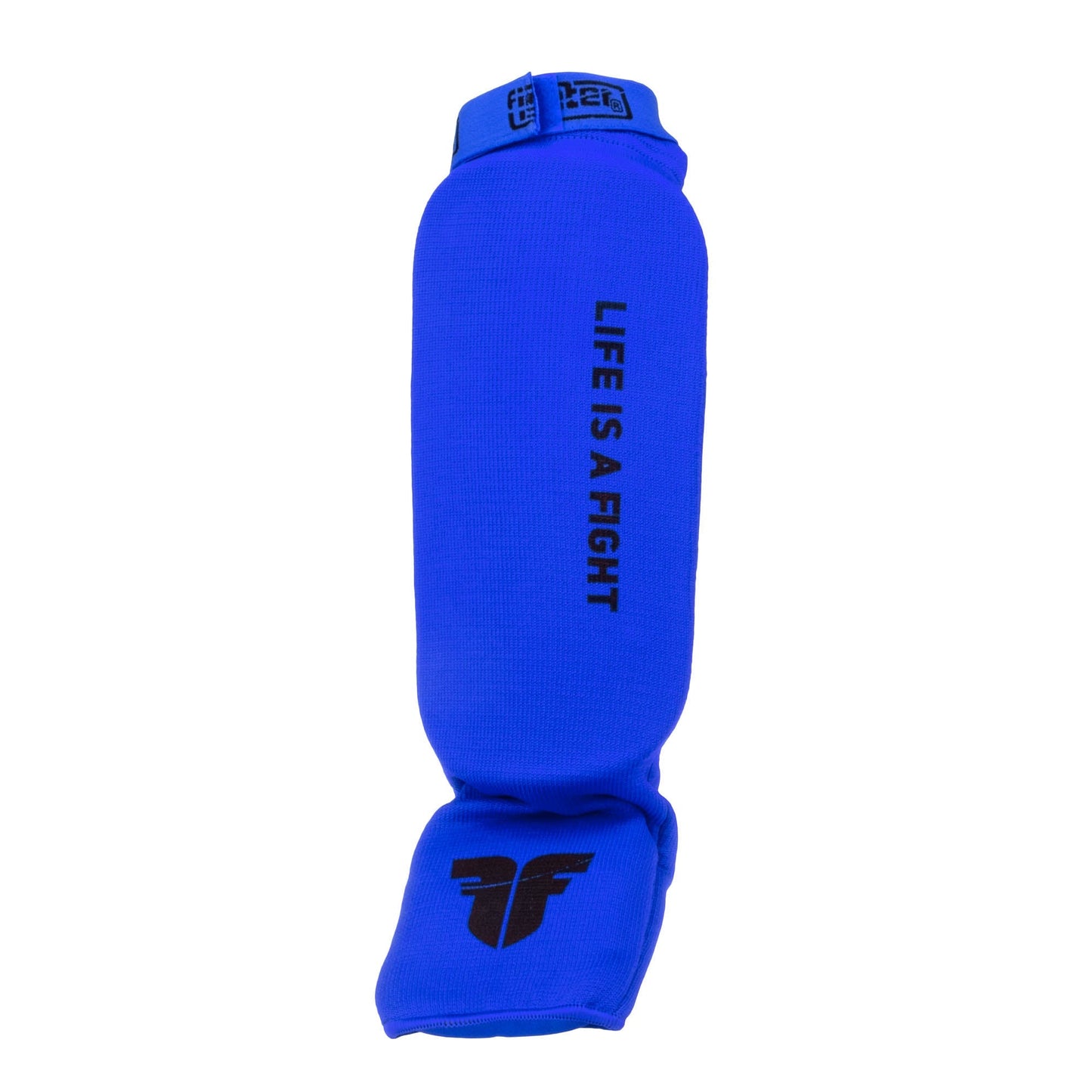 Protège-tibias et cou-de-pied Fighter bleu - FSG1401-04