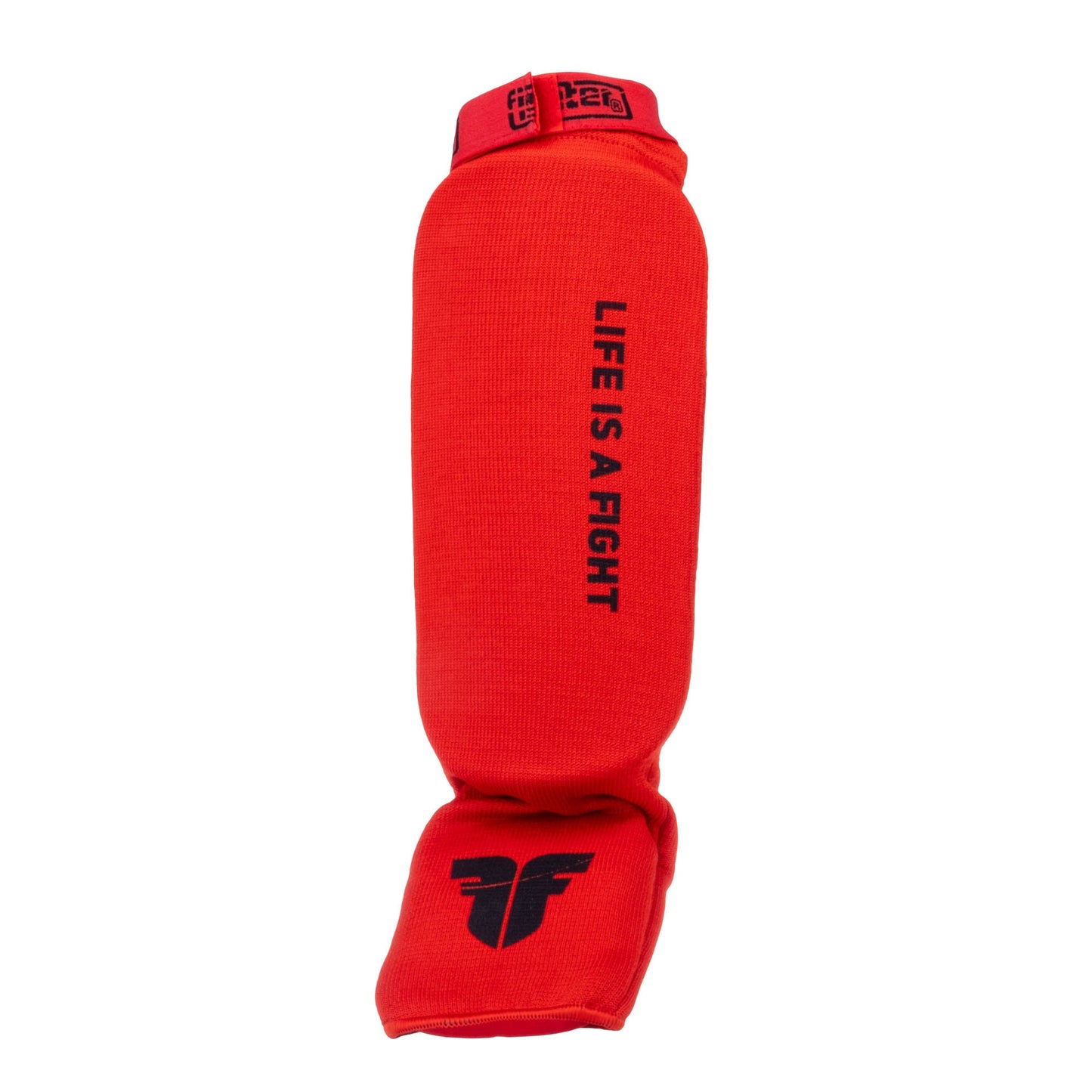 Protège-tibias et cou-de-pied Fighter rouge - FSG1401-03