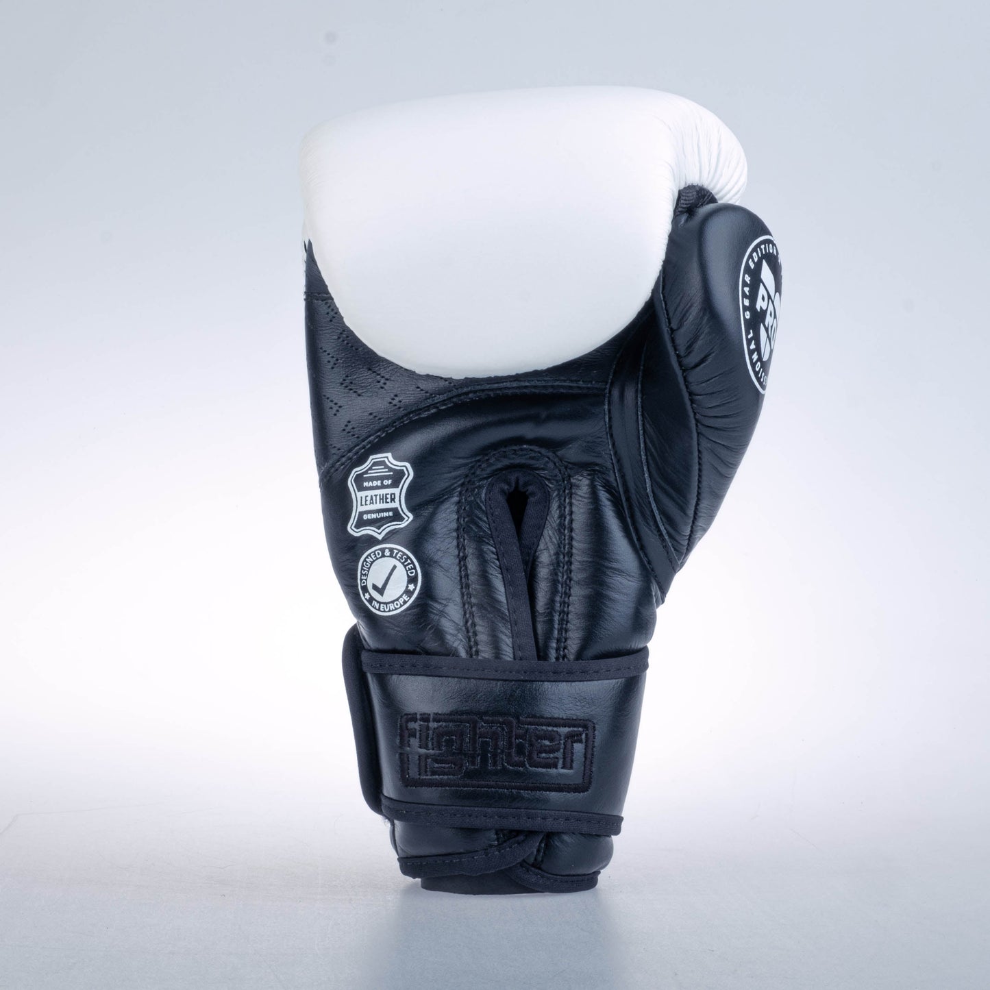 Gants de boxe Fighter Boxing Gloves Pro blanc - FBG-PRO-001