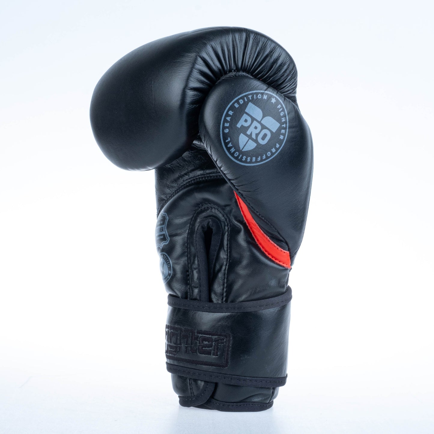 Gant de boxe Fighter Boxing Gloves Pro noir - FBG-PRO-002