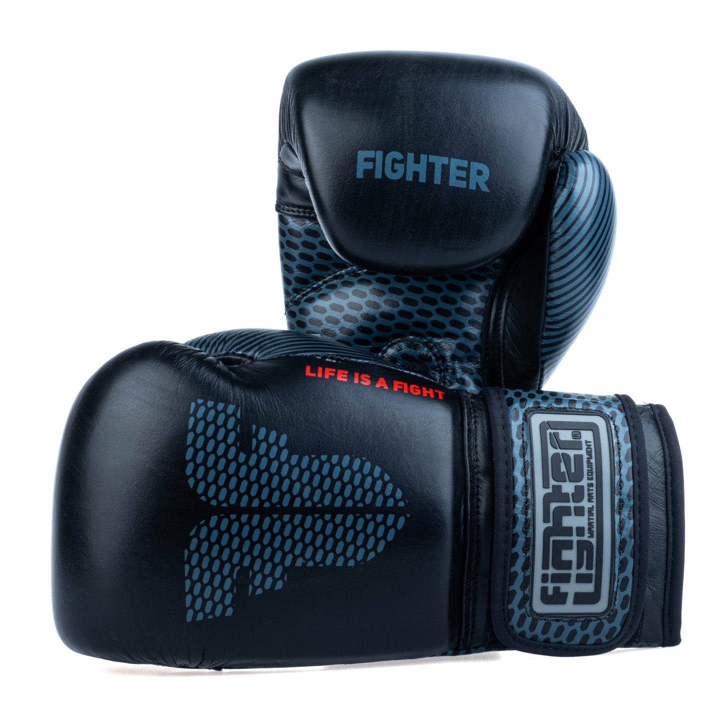 Gants de boxe Fighter Training - Noir, FBG-TRN-002 - Fighter Sport