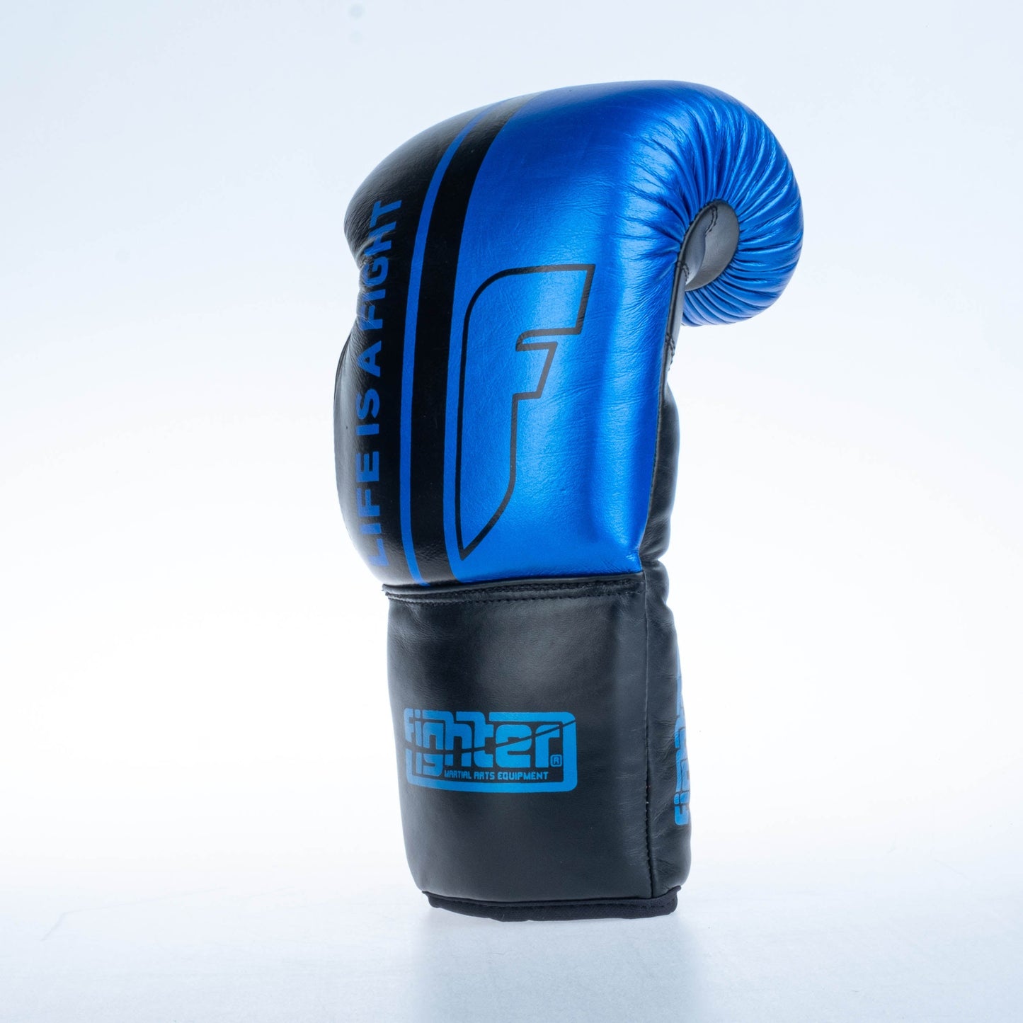 Gants de boxe de compétition Fighter - bleu, FBGF-002BL