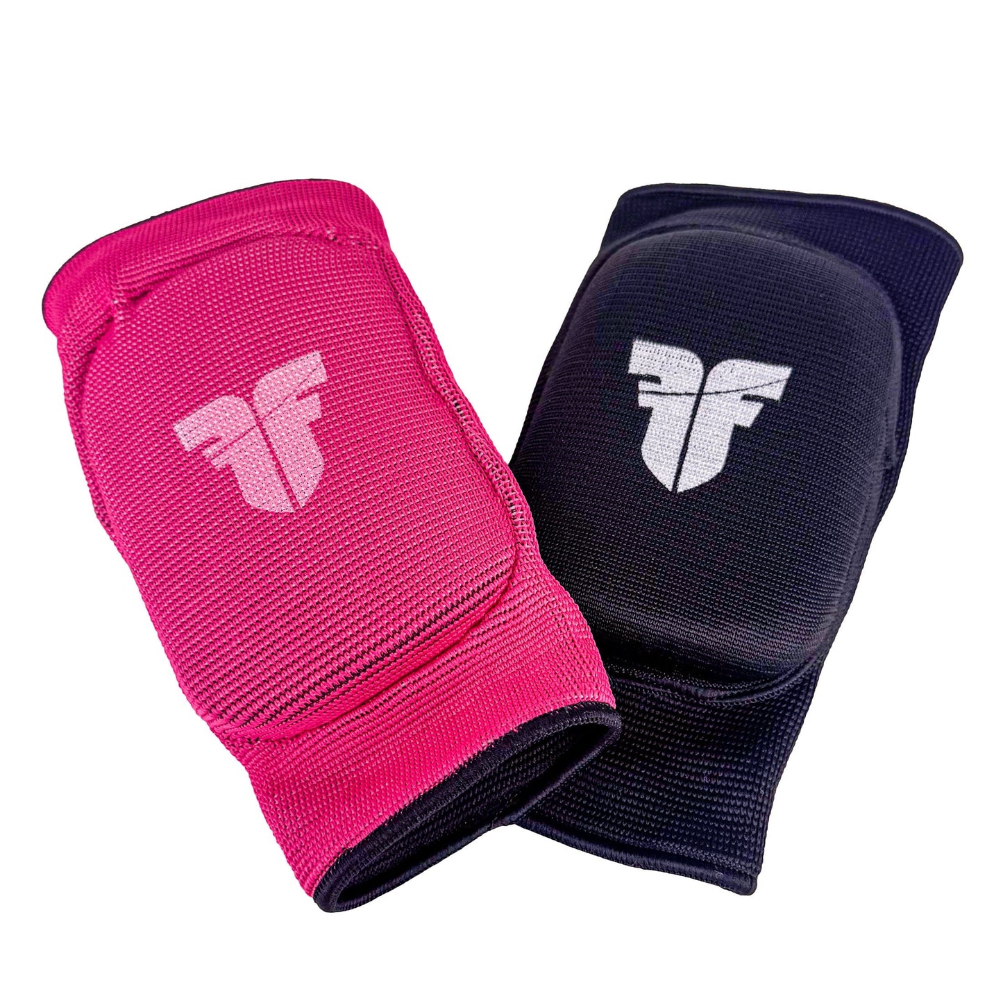 Coudières réversibles Fighter noir/rose - FKG-005BP