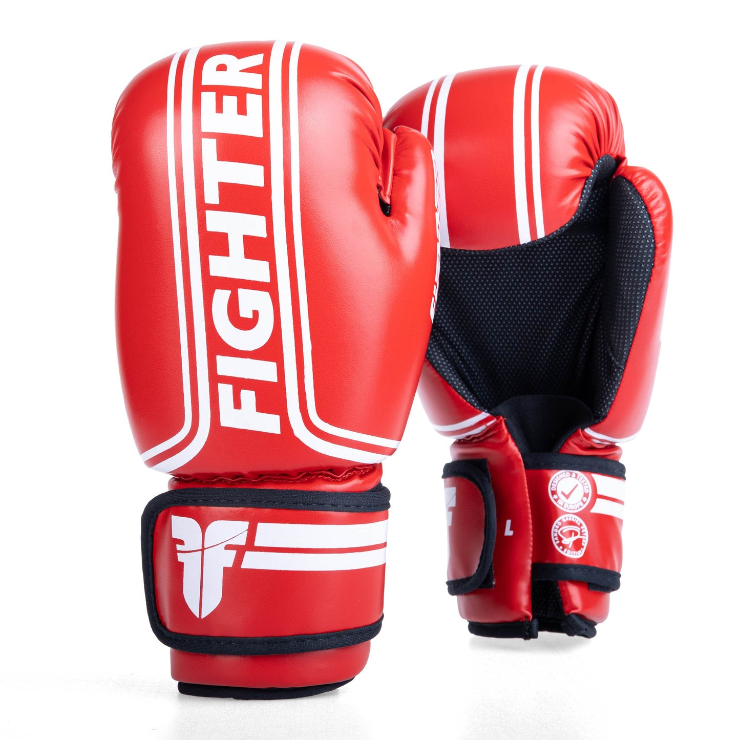 Gant Fighter Open Gloves Stripes - Édition SGP - rouge