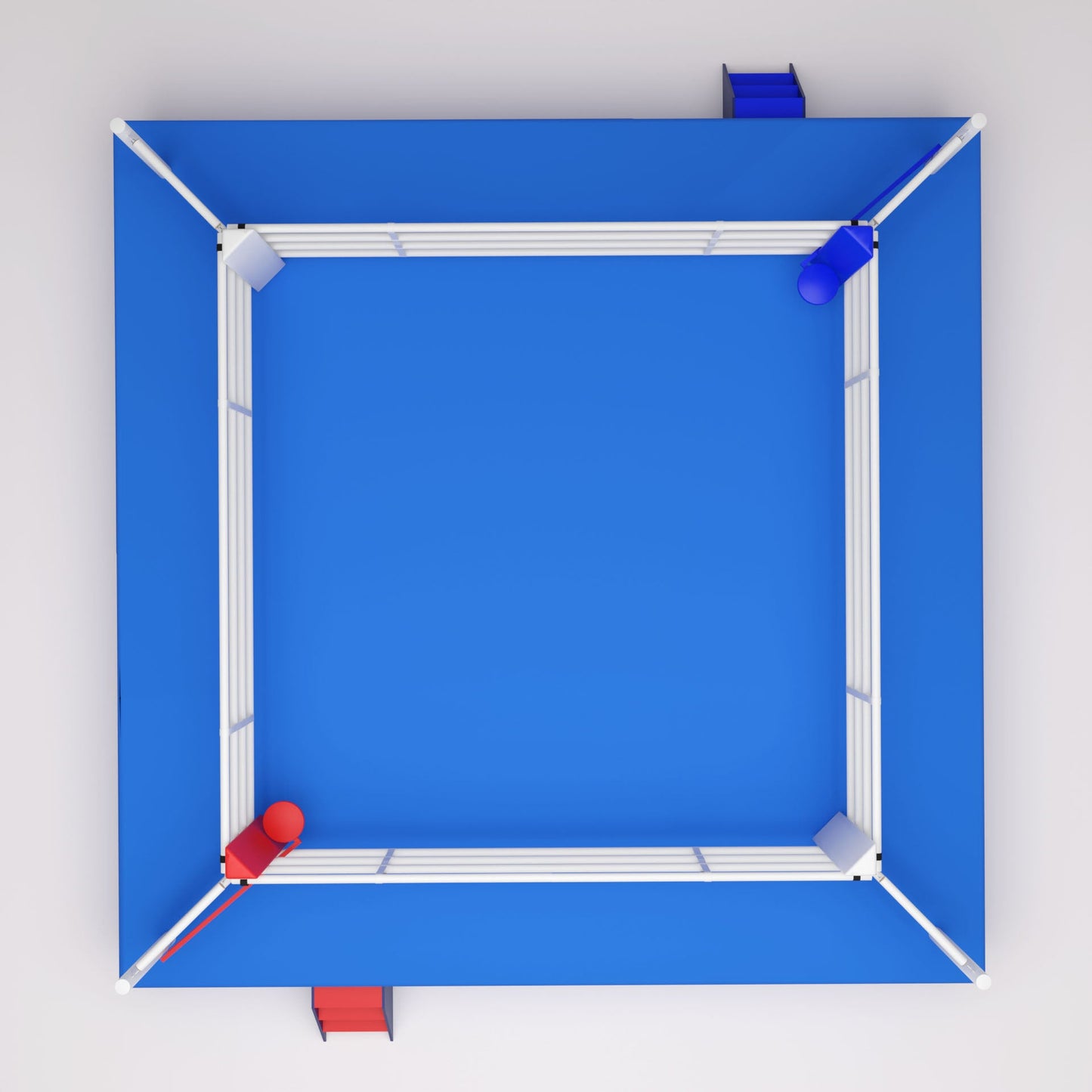 Ring de boxe 7,8 x 7,8 m selon les règles AIBA - BRCP75-4