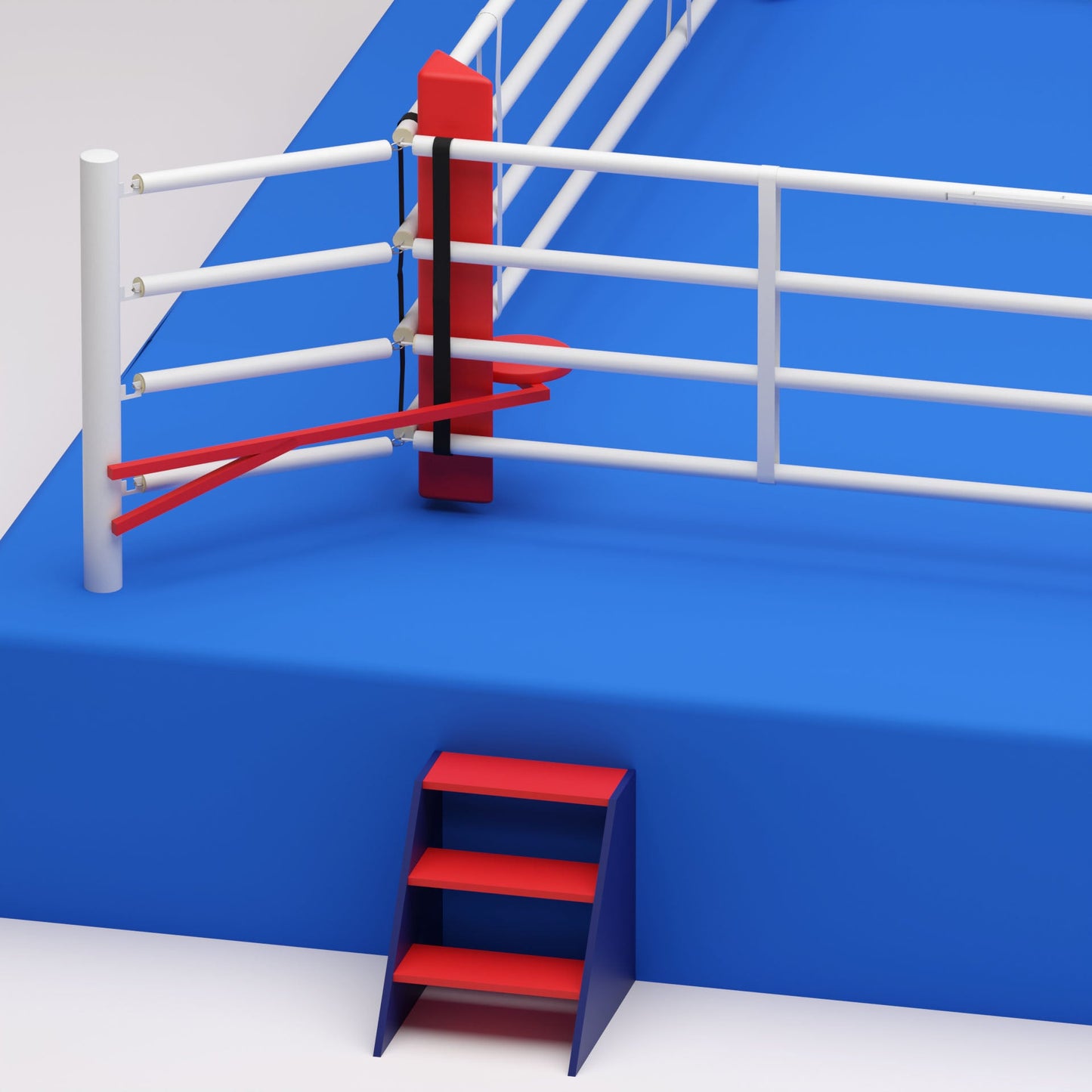 Ring de boxe 7,8 x 7,8 m selon les règles AIBA - BRCP75-4