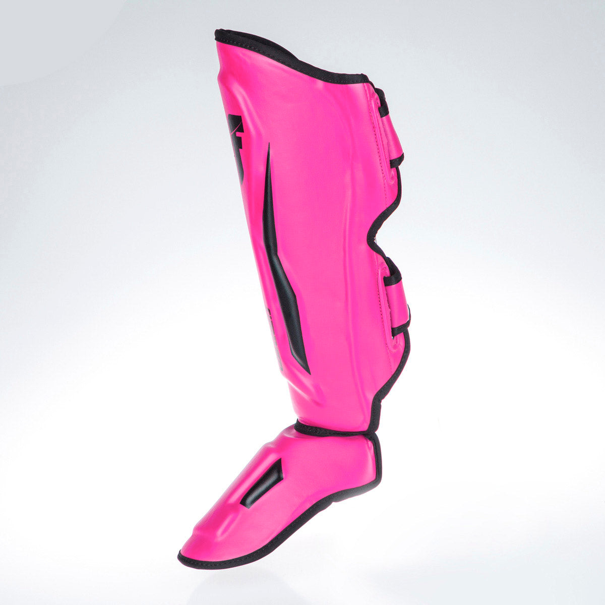 Protège-tibias Fighter Thai Ergo rose fluo/noir - FSG-004NPB