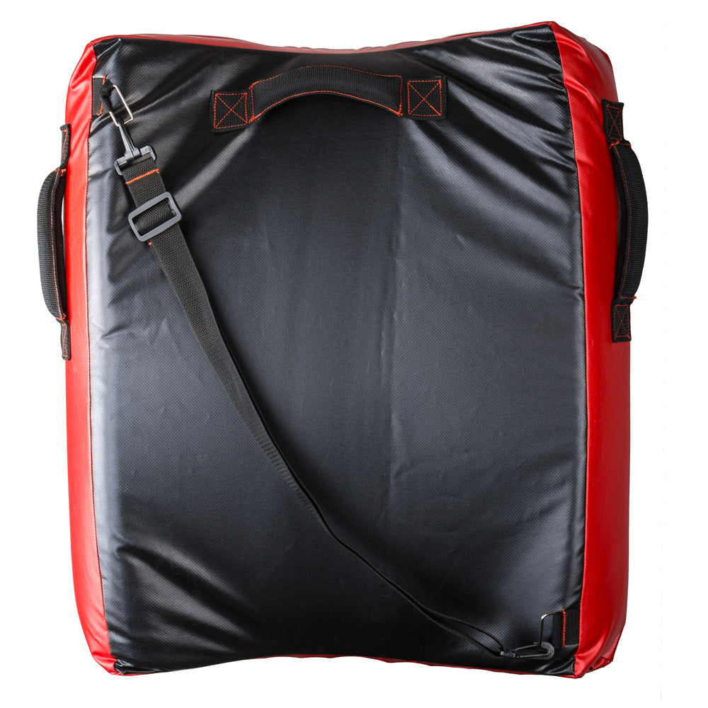 Bouclier de combat pour coups de pied et de poing - noir/rouge, FKPS-01