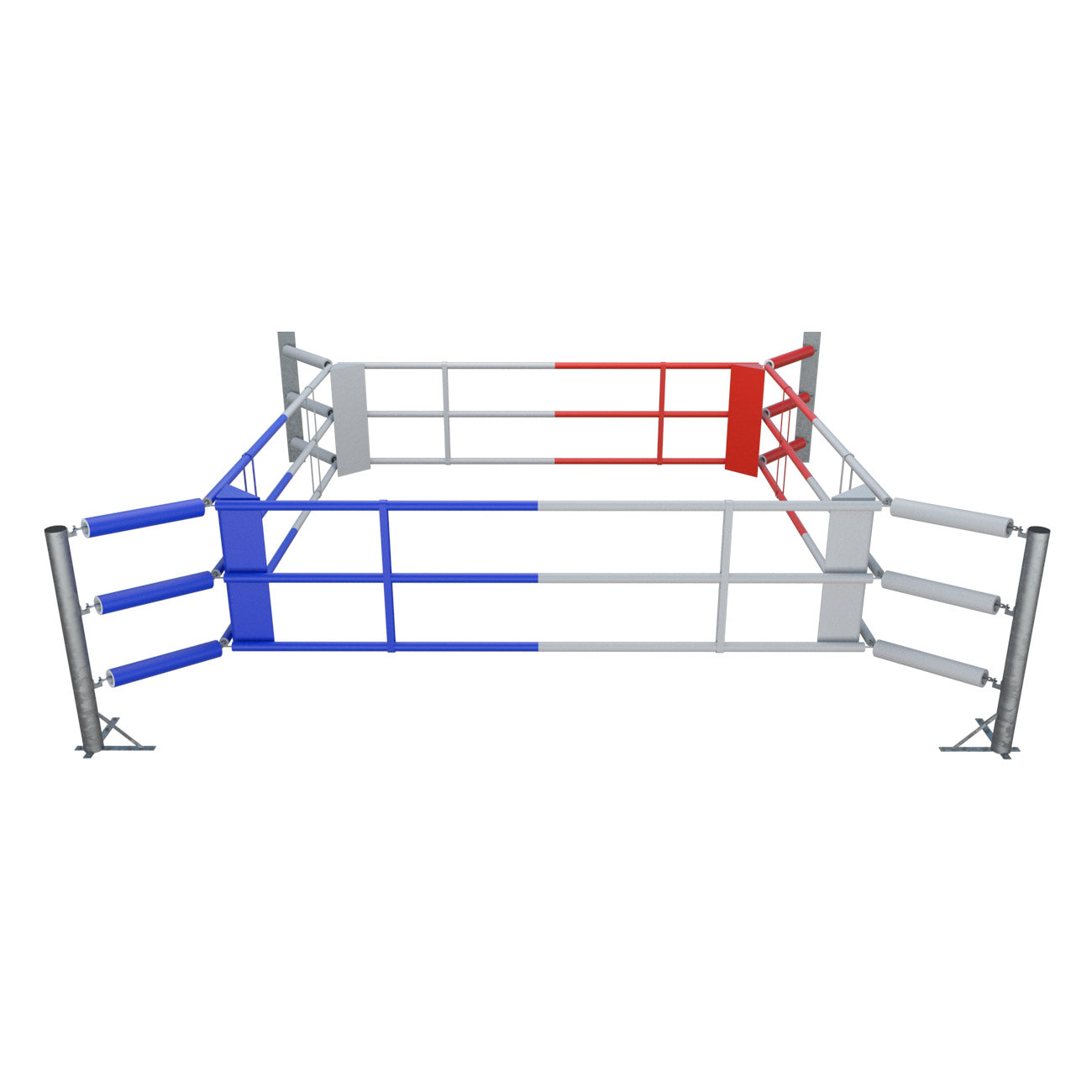 Ring de boxe au sol Fighter Wall II avec 3 cordes, BRF-NF2W