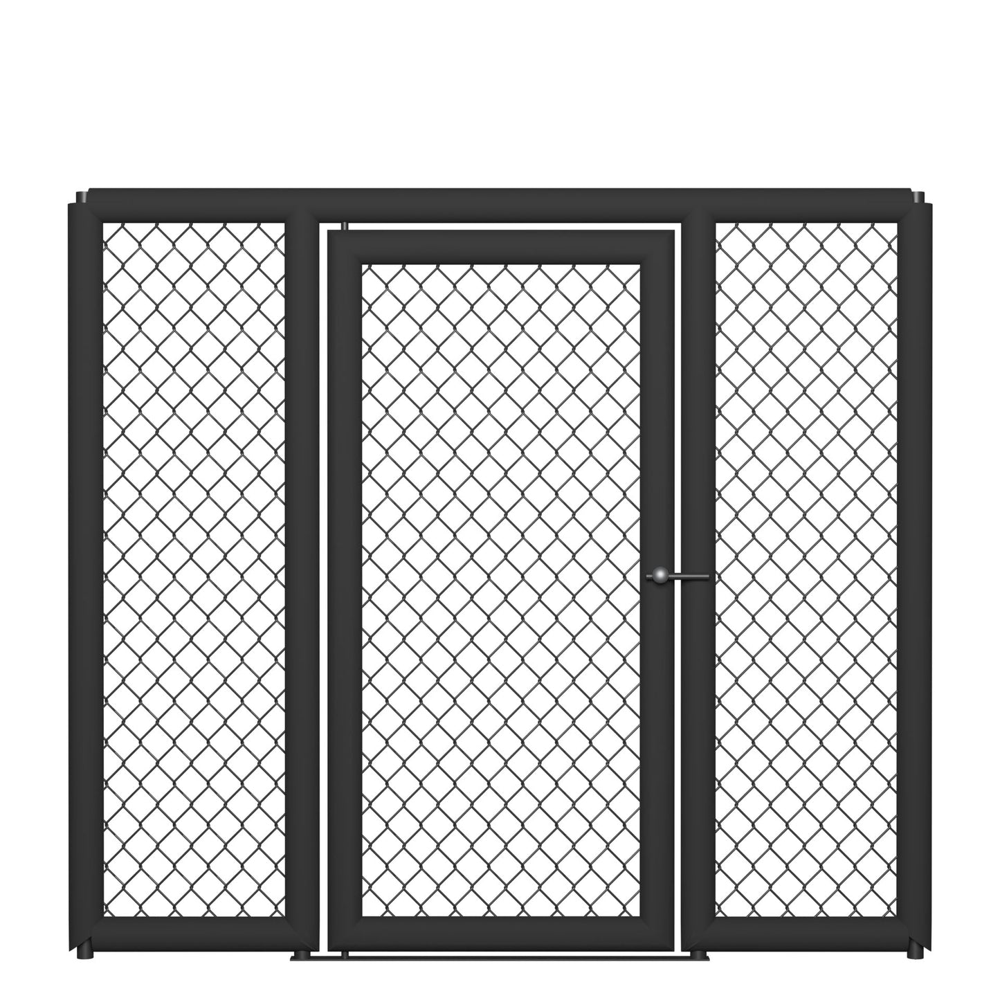 Panneau de cage MMA avec porte et rembourrage supplémentaire à gauche et à droite, CPD-LR