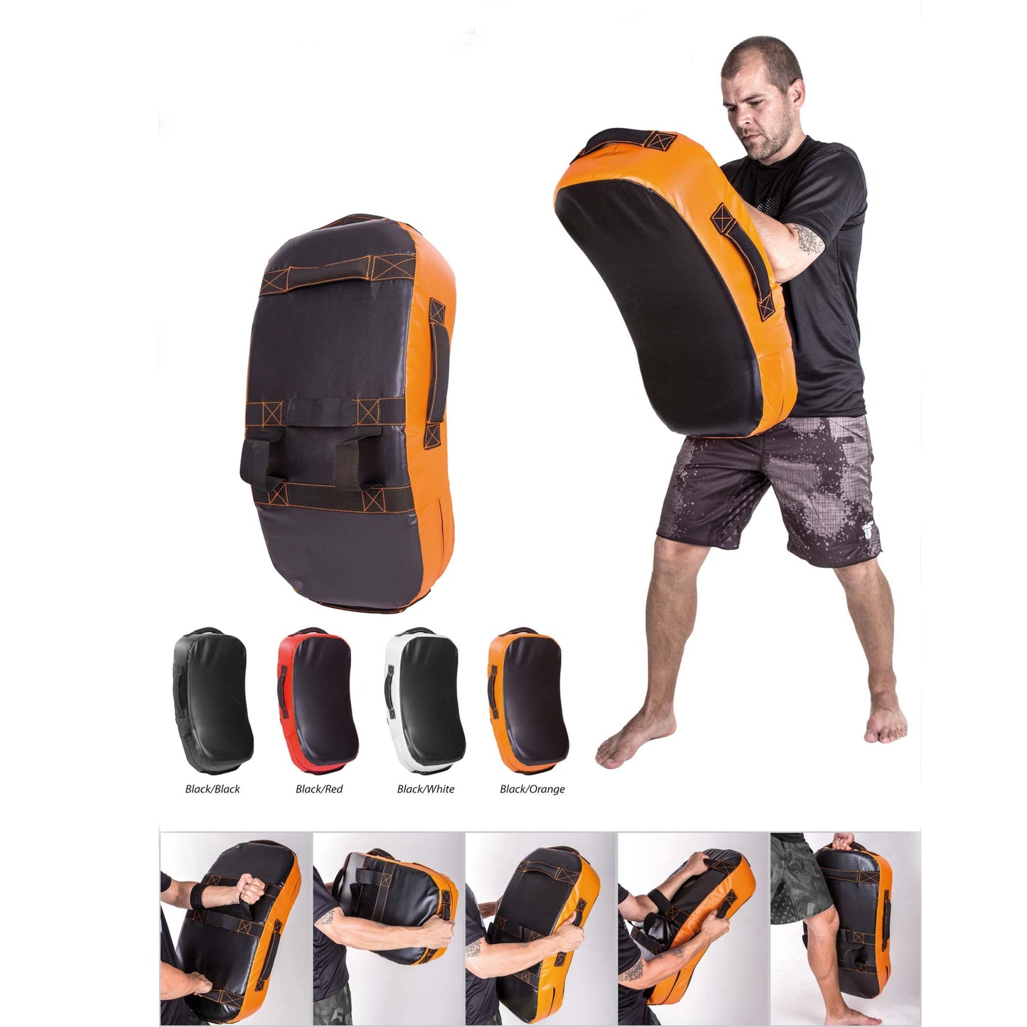 Bouclier de frappe de combattant - MULTI GRIP - noir/néon, FKSH-04