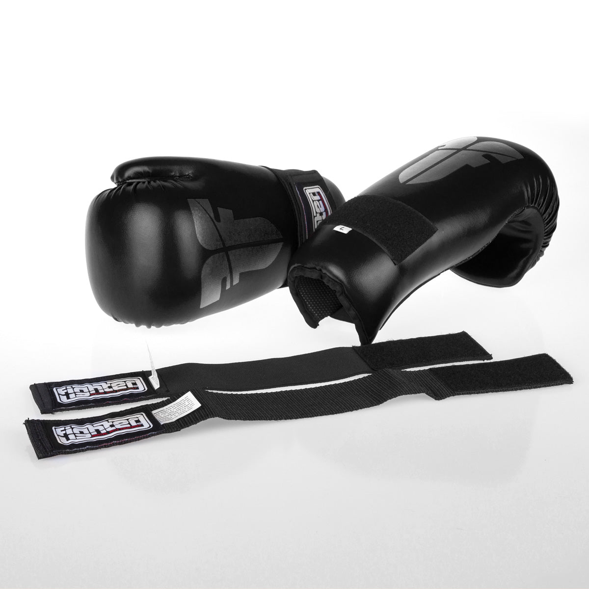 Gant Fighter Open Gloves Strap noir - FOG-001B