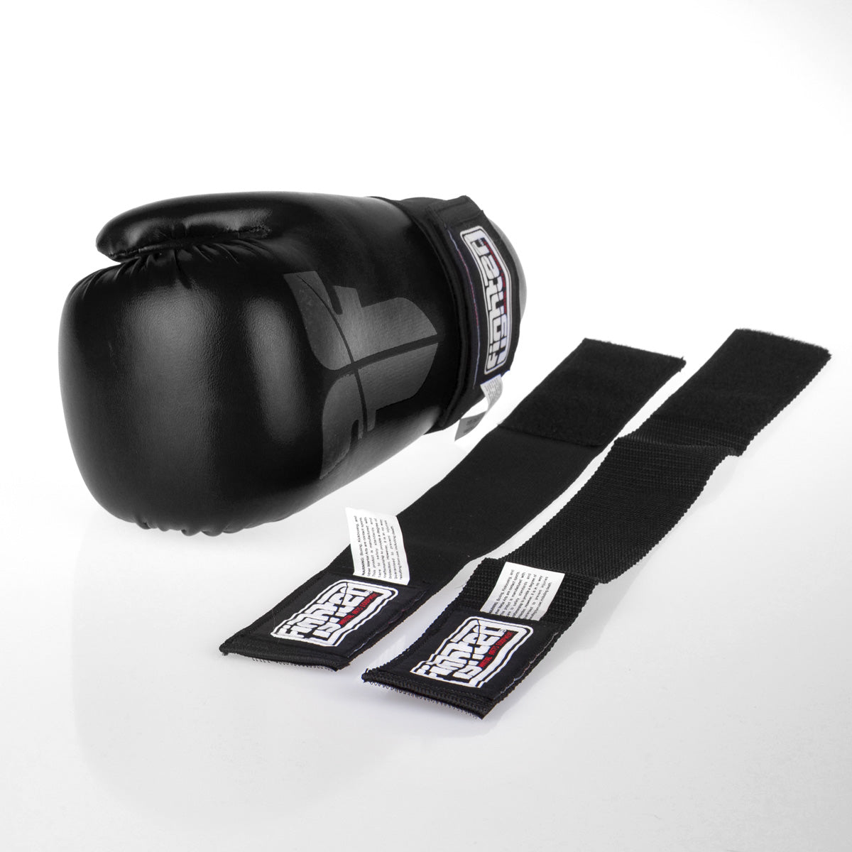Gant Fighter Open Gloves Strap noir - FOG-001B