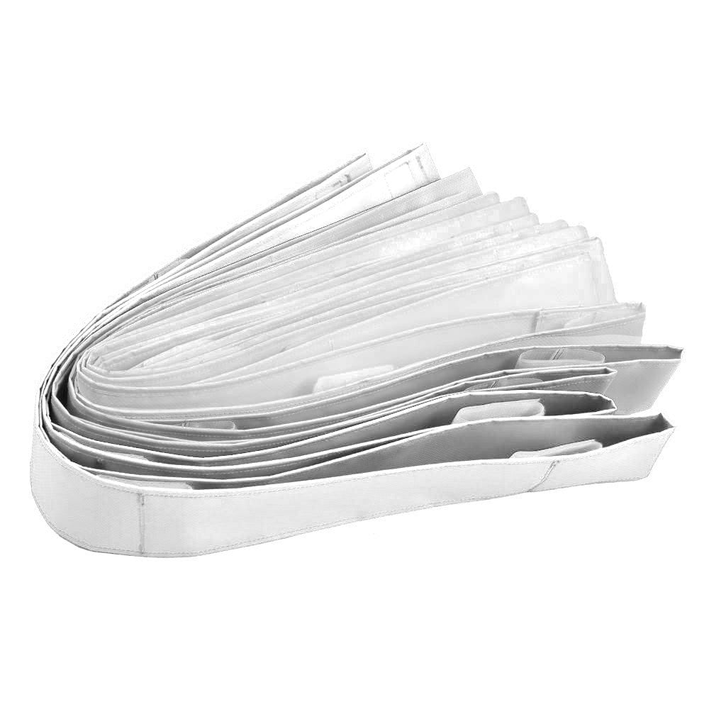 Sangles de maintien pour cordes de ring de boxe - 4 cordes - blanc - 661001-W