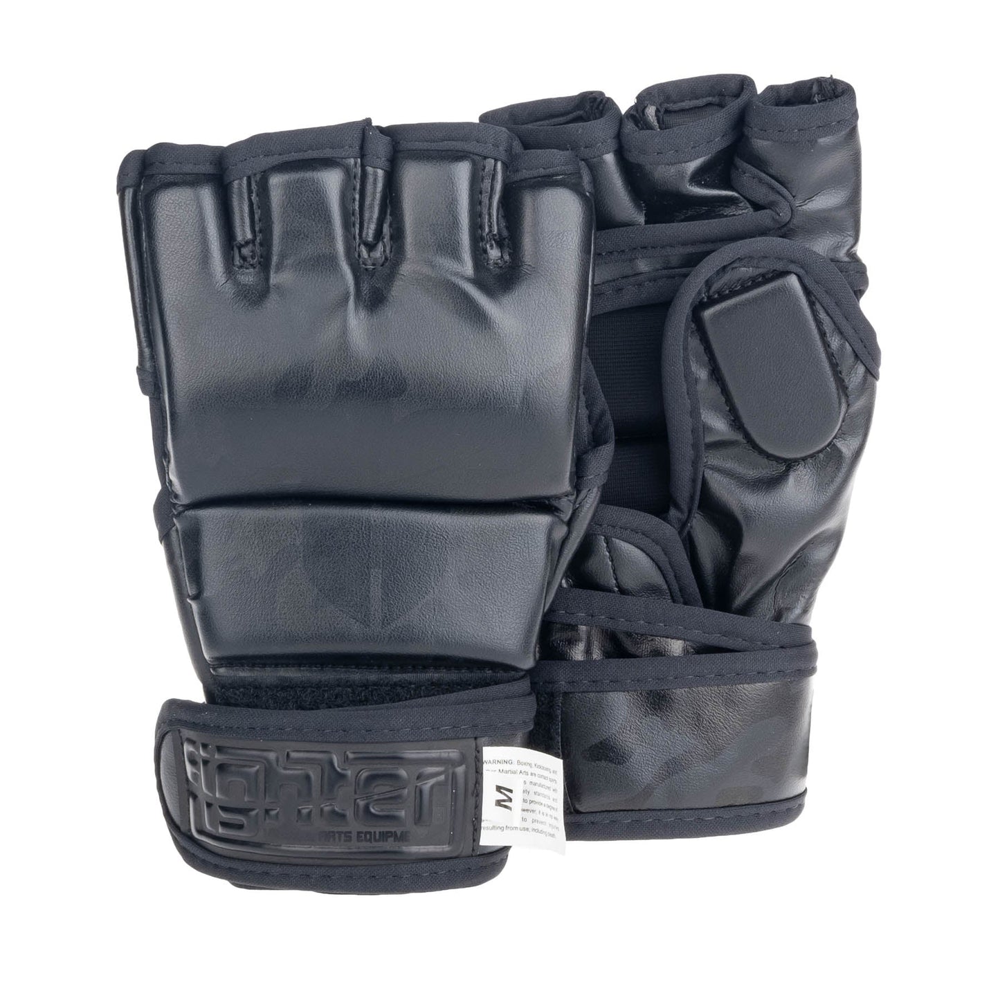 Gants de compétition Fighter MMA - camouflage noir, FMG-002CBK