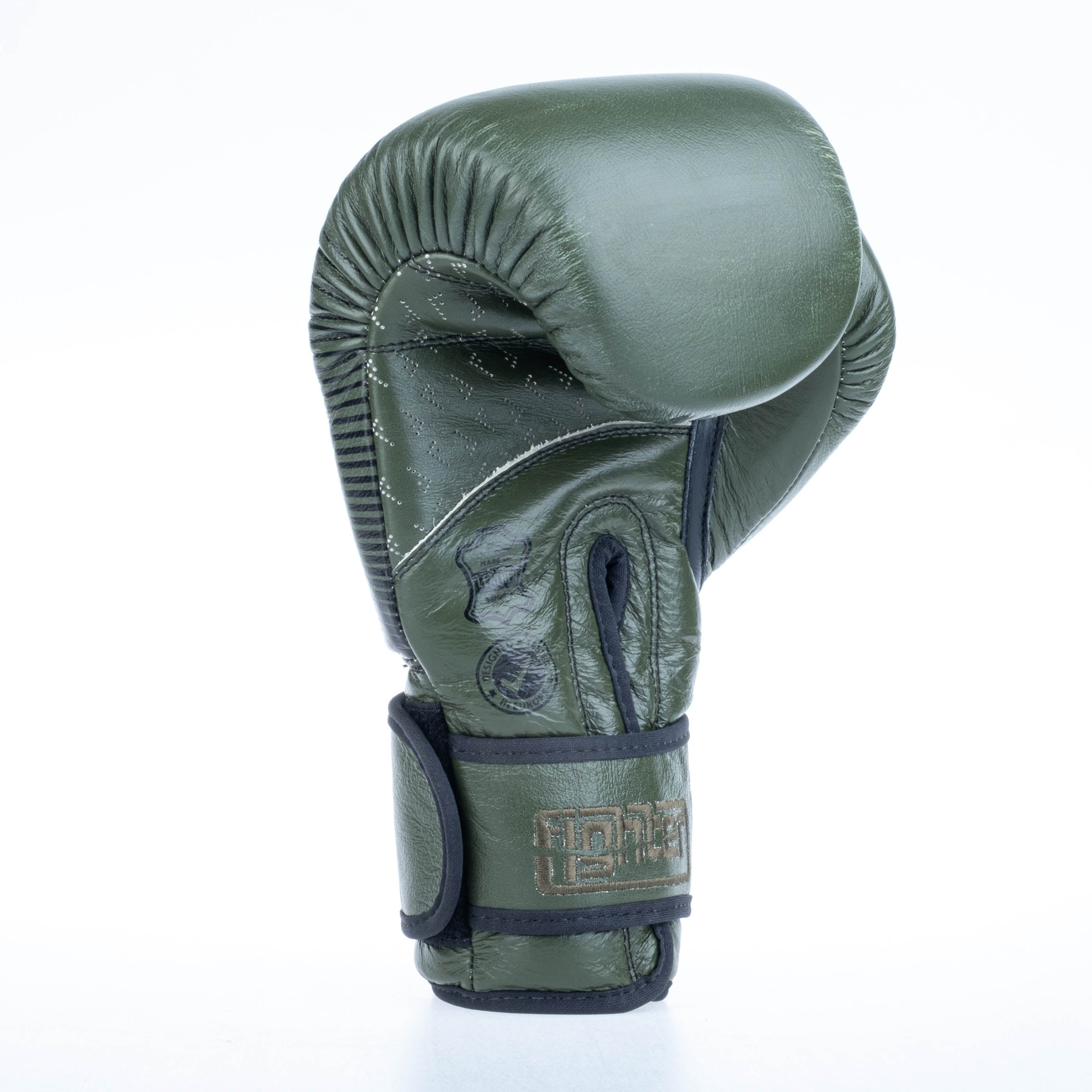 Gants de boxe Fighter Pro - kaki, FBG-PRO-004 - Fighter Sport