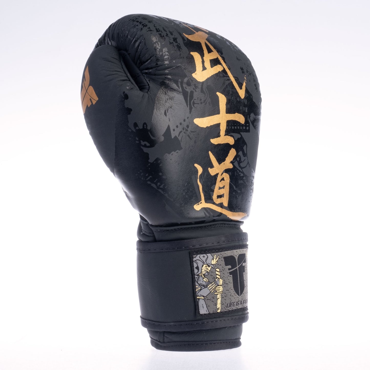 Gants de boxe Fighter Samurai noir/or - FBG-006-SBK - Fighter Sport