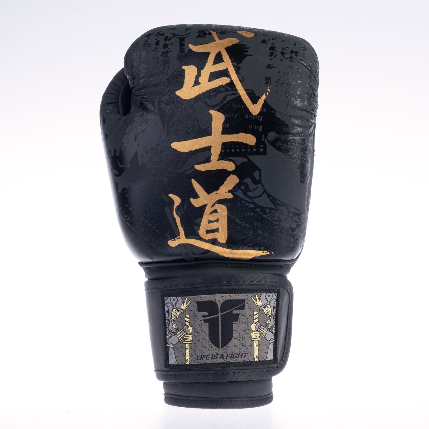 Gants de boxe Fighter Samurai noir/or - FBG-006-SBK - Fighter Sport