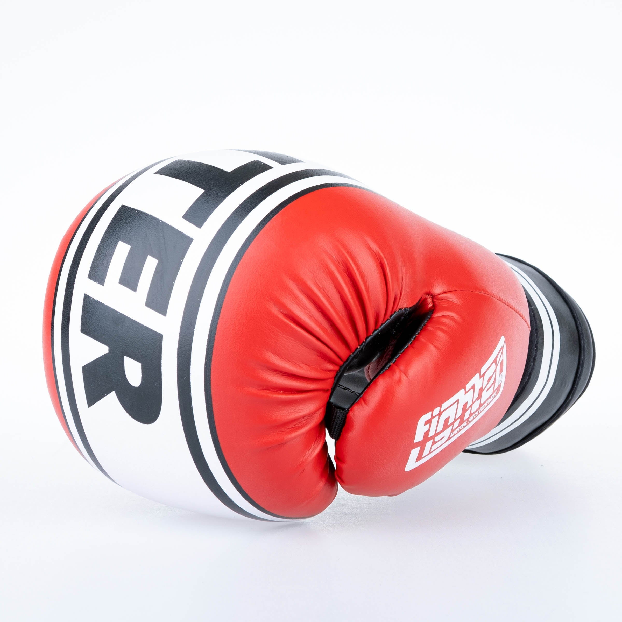 Gants de boxe Fighter Basic Stripe - rouge - Fighter Sport