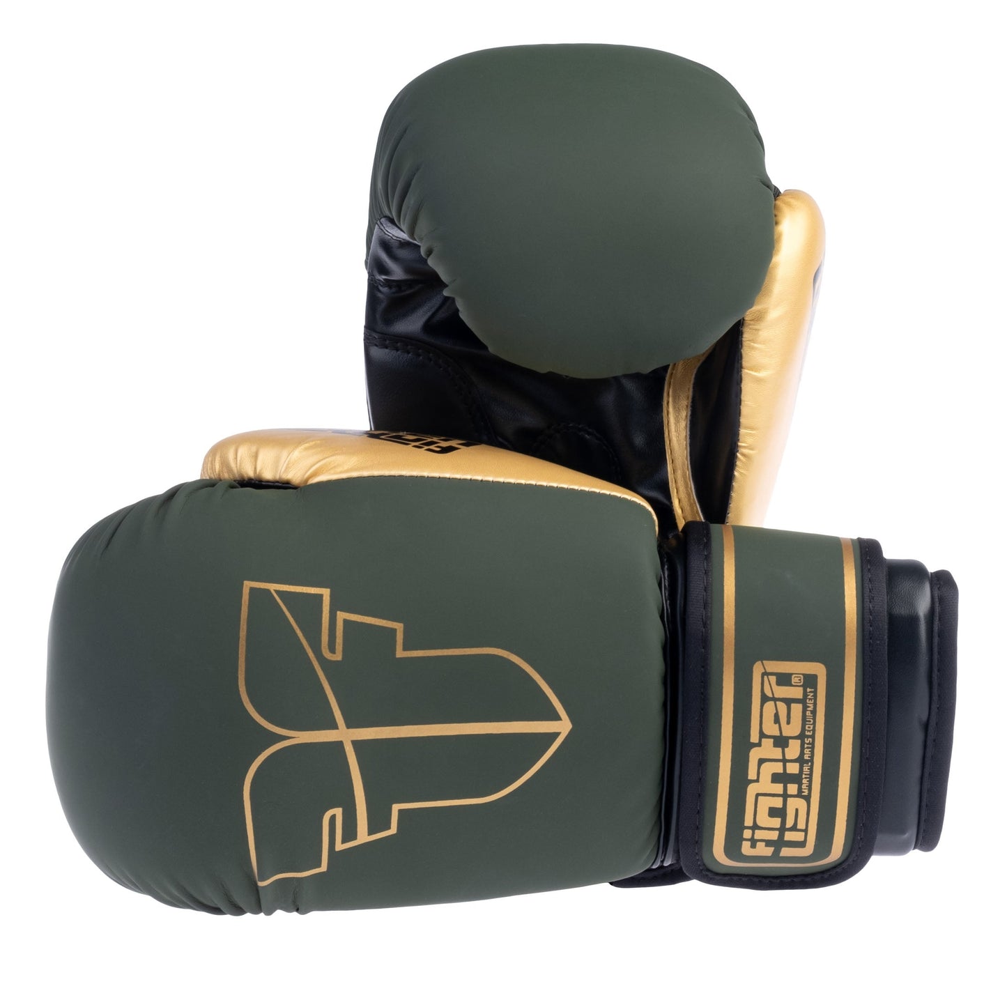 Gants Fighter Basic kaki/doré - 1376APU-OTL-1012 - Fighter Sport
