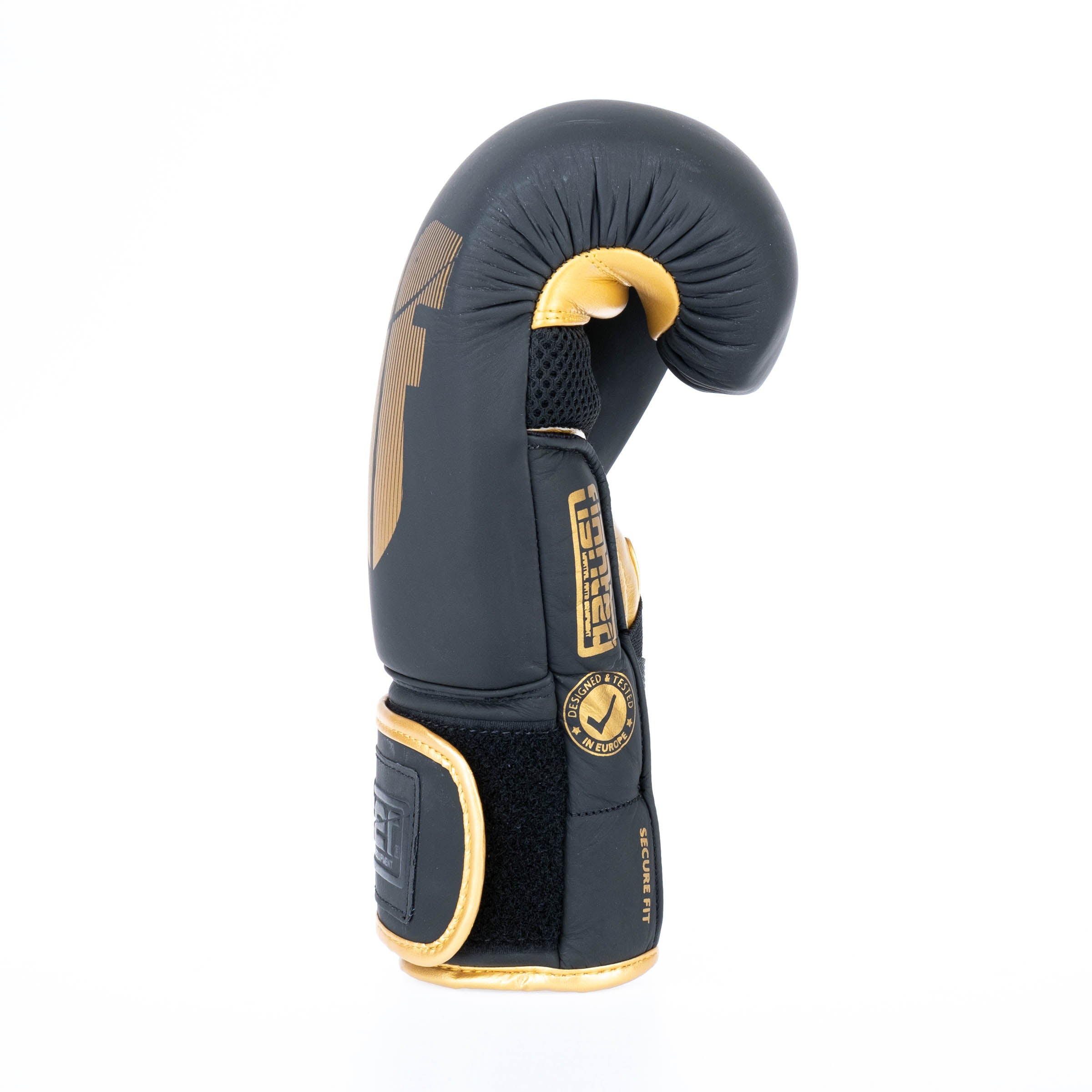 Gants de boxe Fighter Secure Fit - noir/or - Fighter Sport