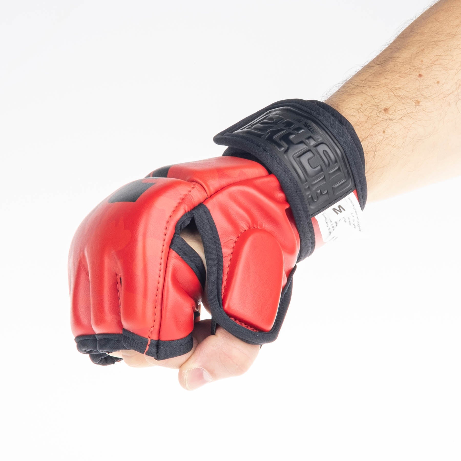 Gants de compétition Fighter MMA camouflage rouge - FMG-002CRD - Fighter Sport