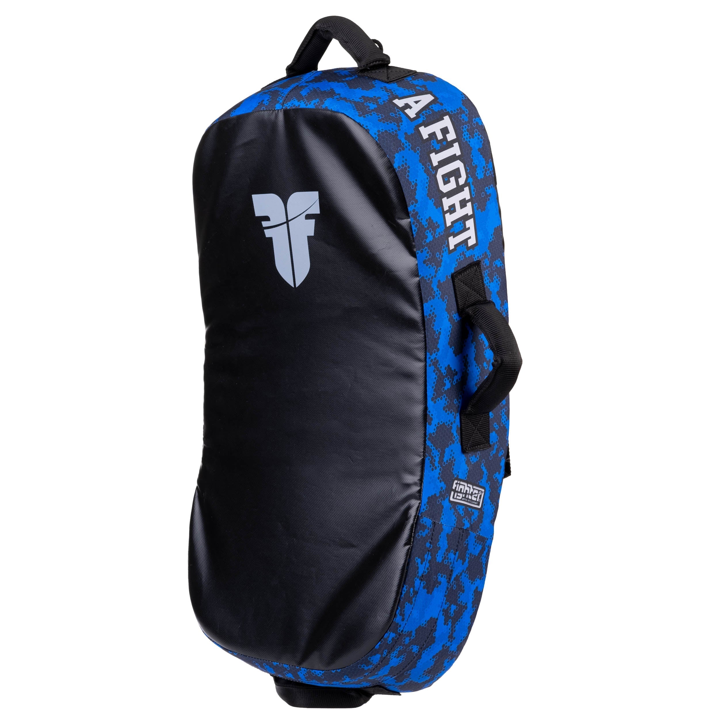 Bouclier de frappe Fighter MULTI GRIP "La vie est un combat" Camouflage bleu - FKSH-28 - Fighter Sport