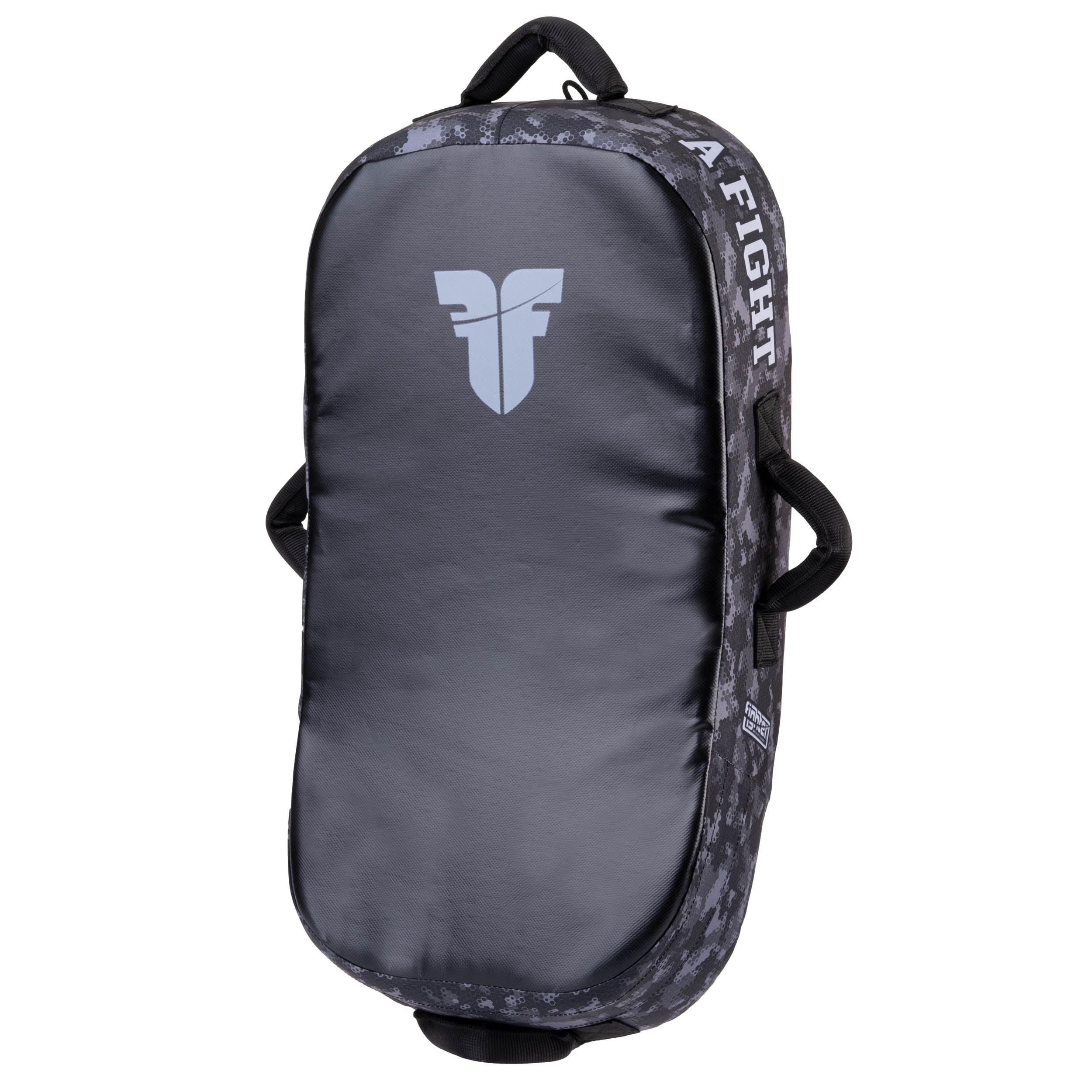 Bouclier de frappe Fighter MULTI GRIP "La vie est un combat"Camouflage gris - FKSH-29 - Fighter Sport