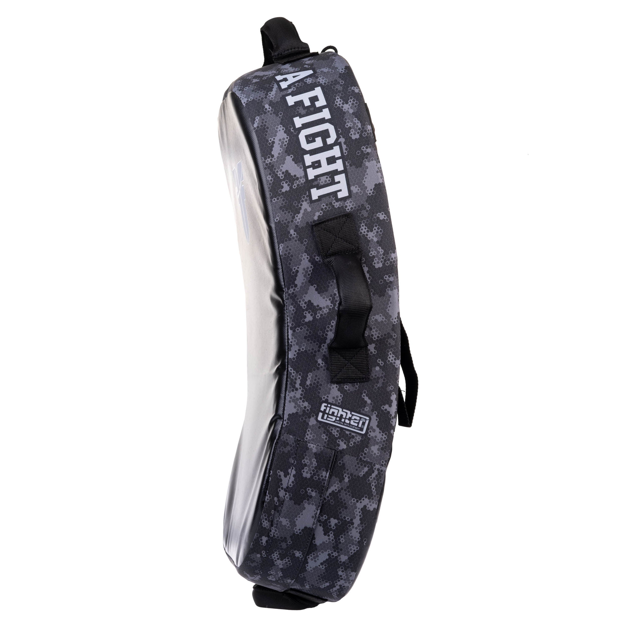 Bouclier de frappe Fighter MULTI GRIP "La vie est un combat"Camouflage gris - FKSH-29 - Fighter Sport