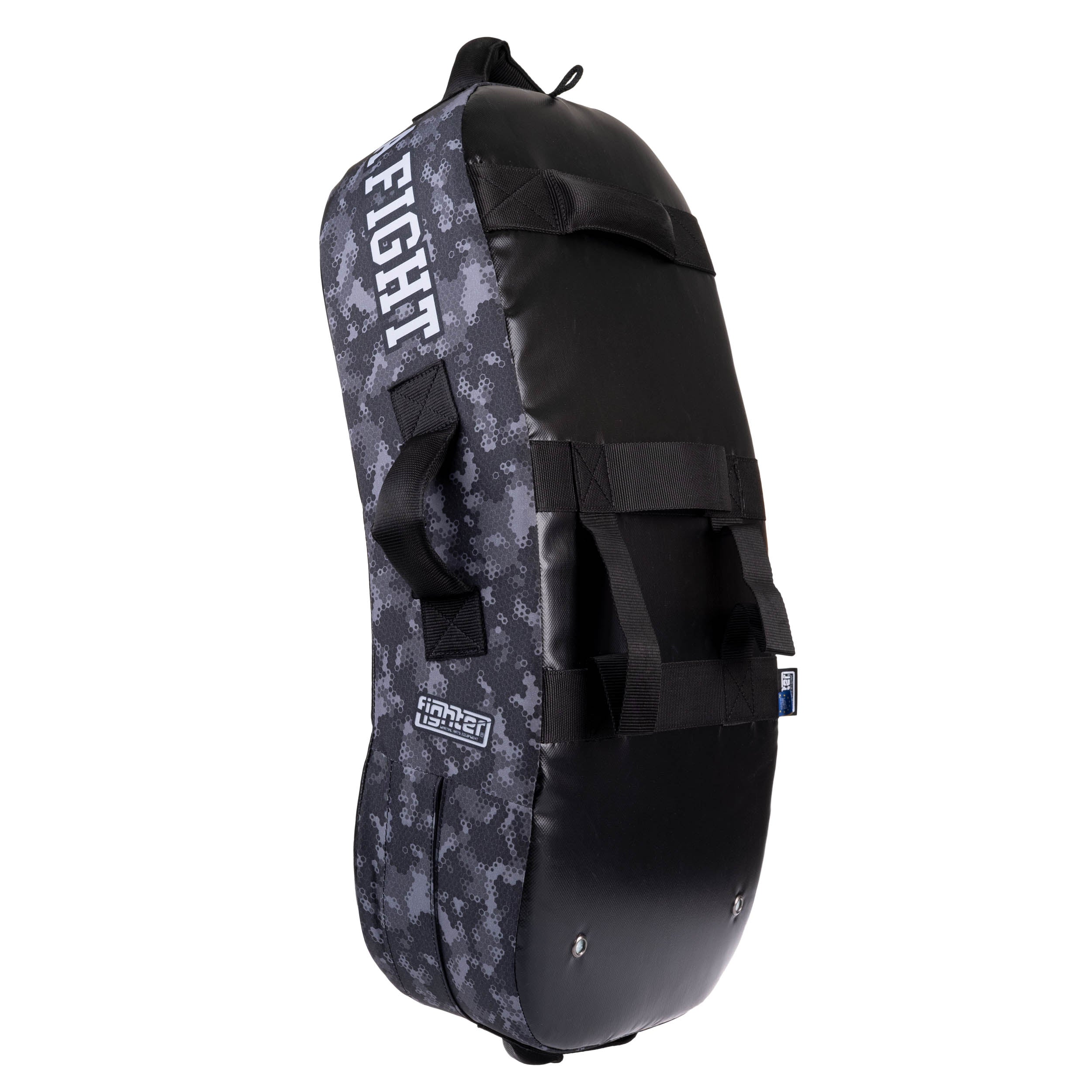 Bouclier de frappe Fighter MULTI GRIP "La vie est un combat"Camouflage gris - FKSH-29 - Fighter Sport