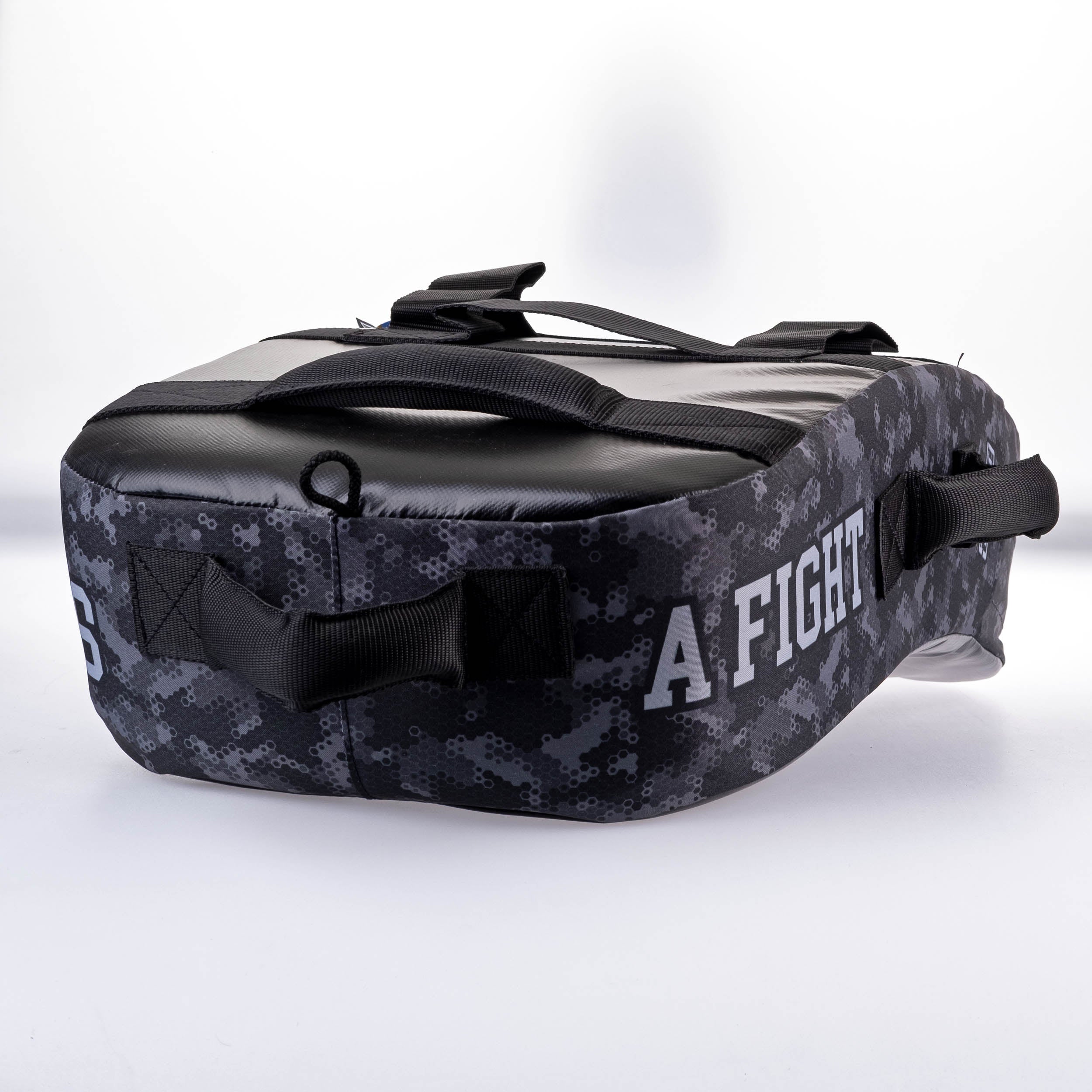 Bouclier de frappe Fighter MULTI GRIP "La vie est un combat"Camouflage gris - FKSH-29 - Fighter Sport