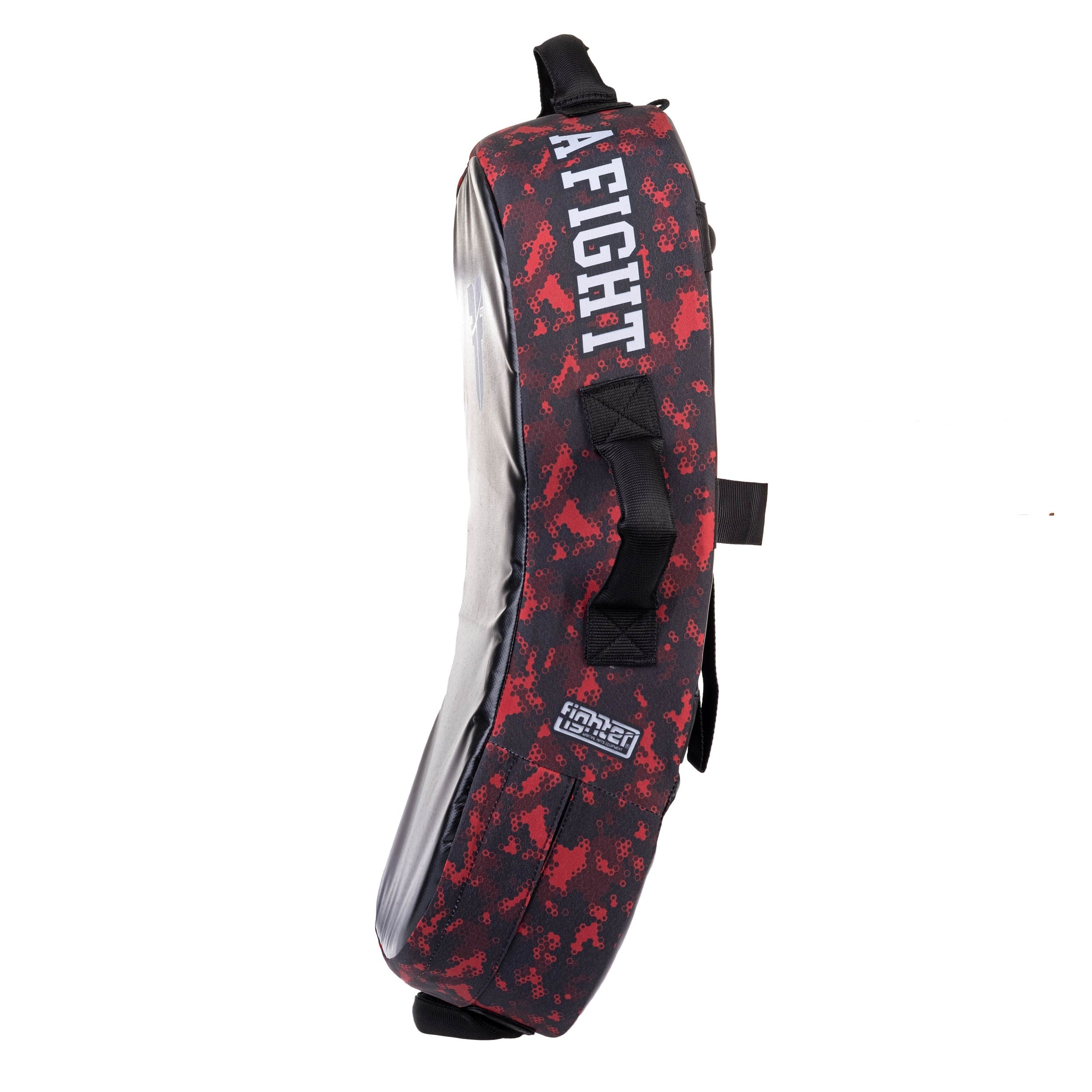 Bouclier de frappe Fighter MULTI GRIP "La vie est un combat" Camouflage rouge - FKSH-26 - Fighter Sport