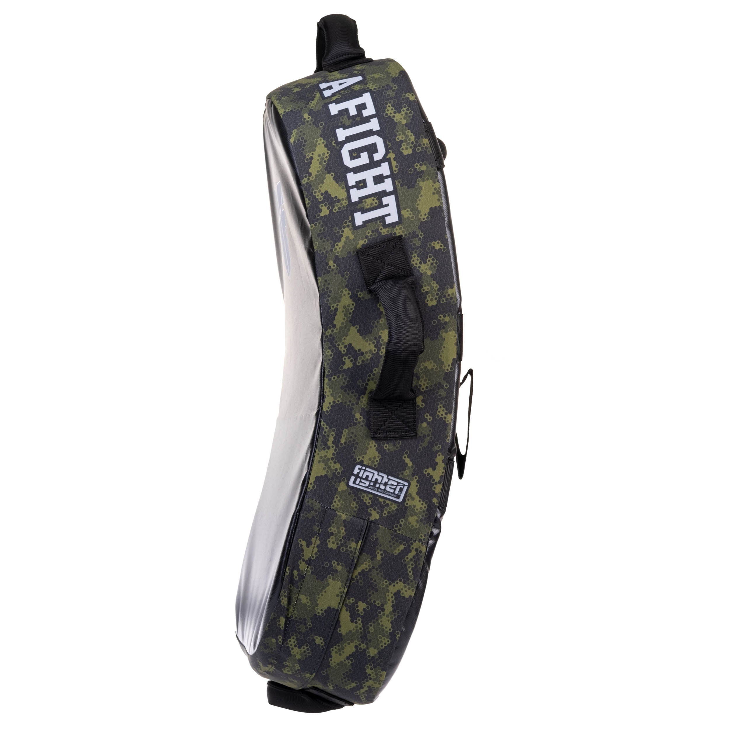 Bouclier de frappe Fighter MULTI GRIP "La vie est un combat" Camouflage vert - FKSH-27 - Fighter Sport