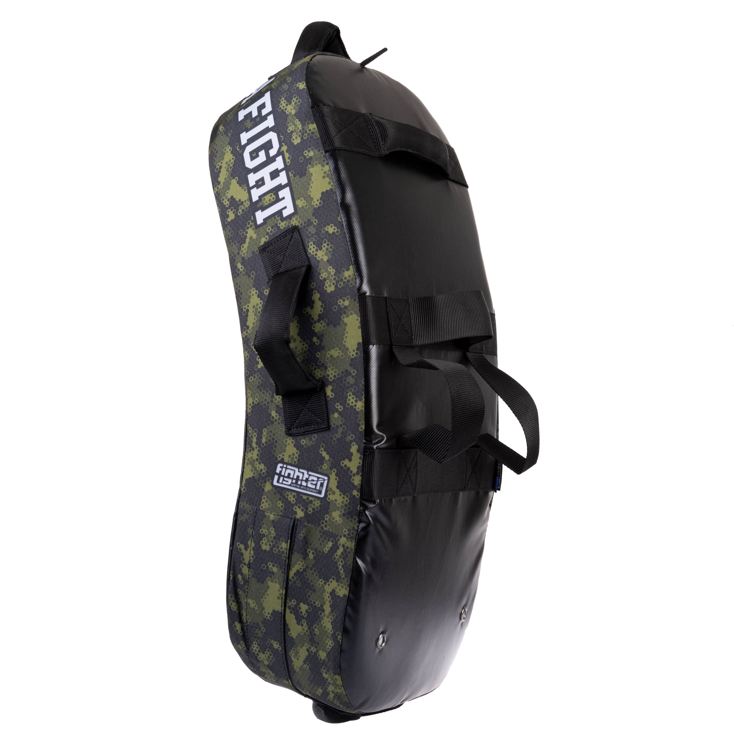 Bouclier de frappe Fighter MULTI GRIP "La vie est un combat" Camouflage vert - FKSH-27 - Fighter Sport